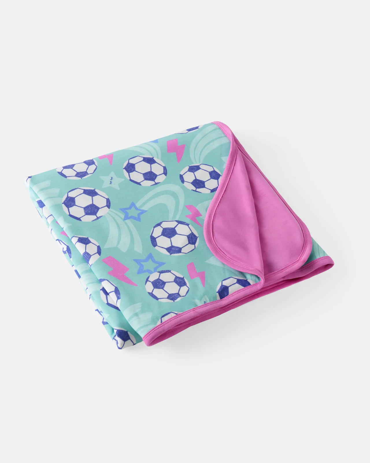 Aqua Soccer Stars Large Cloud Blanket® - Image 5