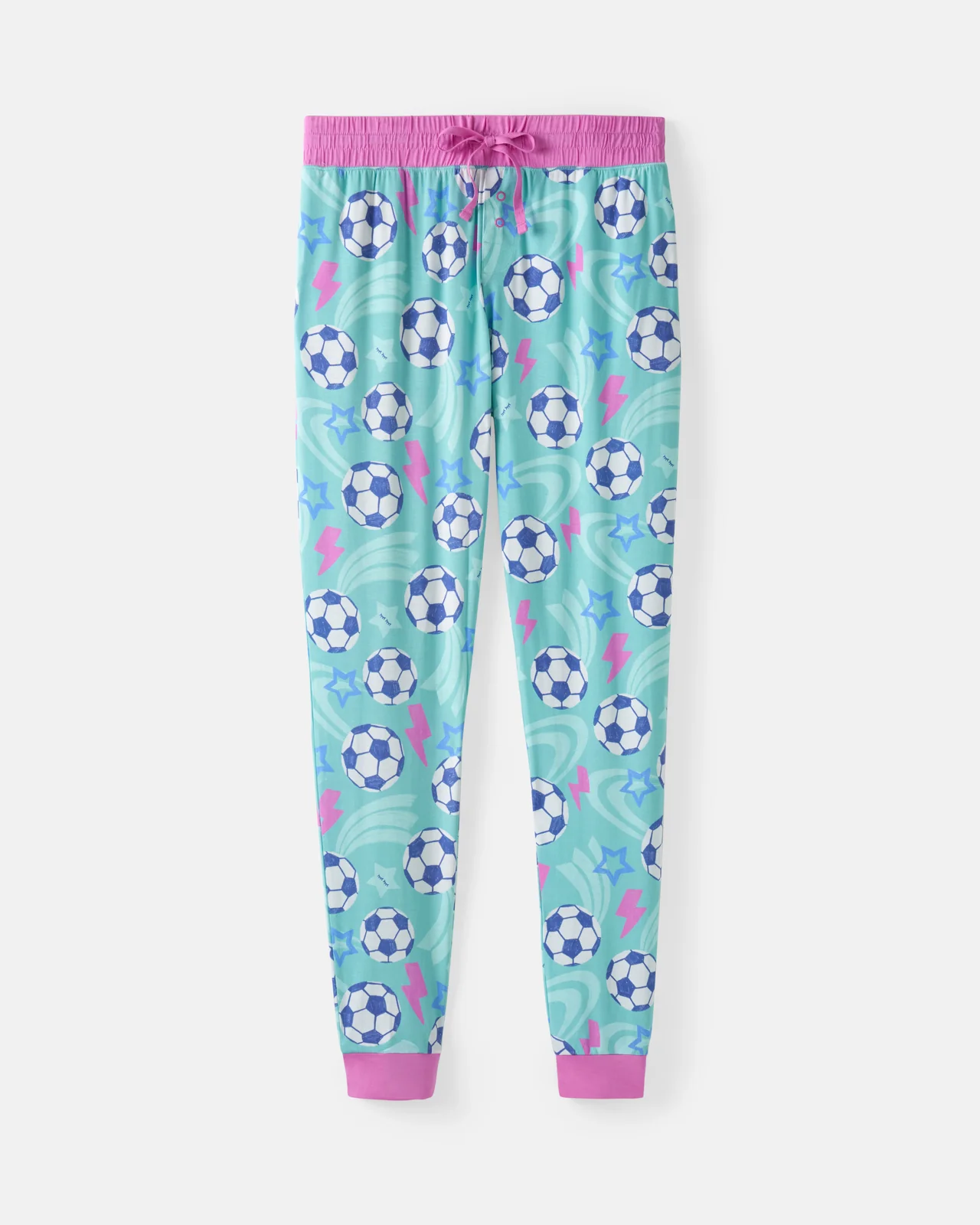 Aqua Soccer Stars Women's Pajama Pants - Image 6