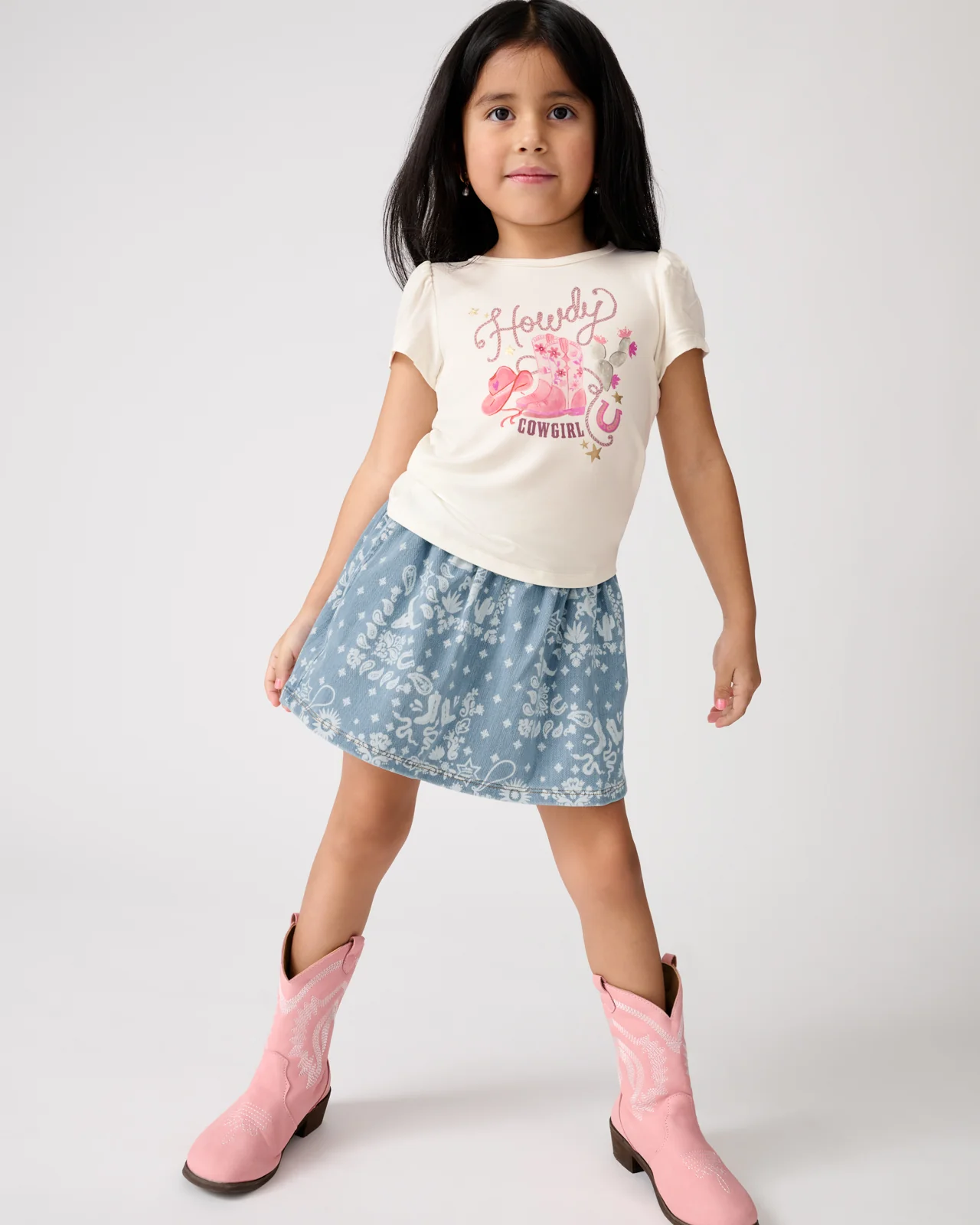 Bandana Blues Denim Skort - Image 3