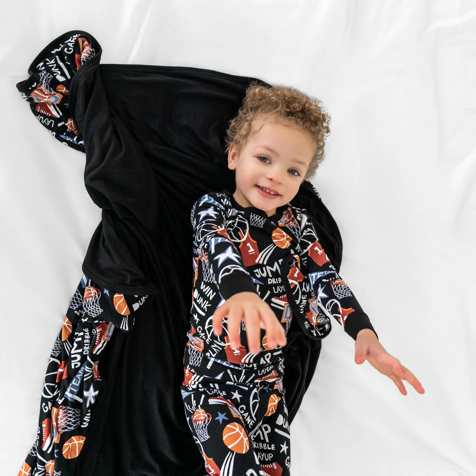 Black Slam Dunk Large Cloud Blanket® - Image 2