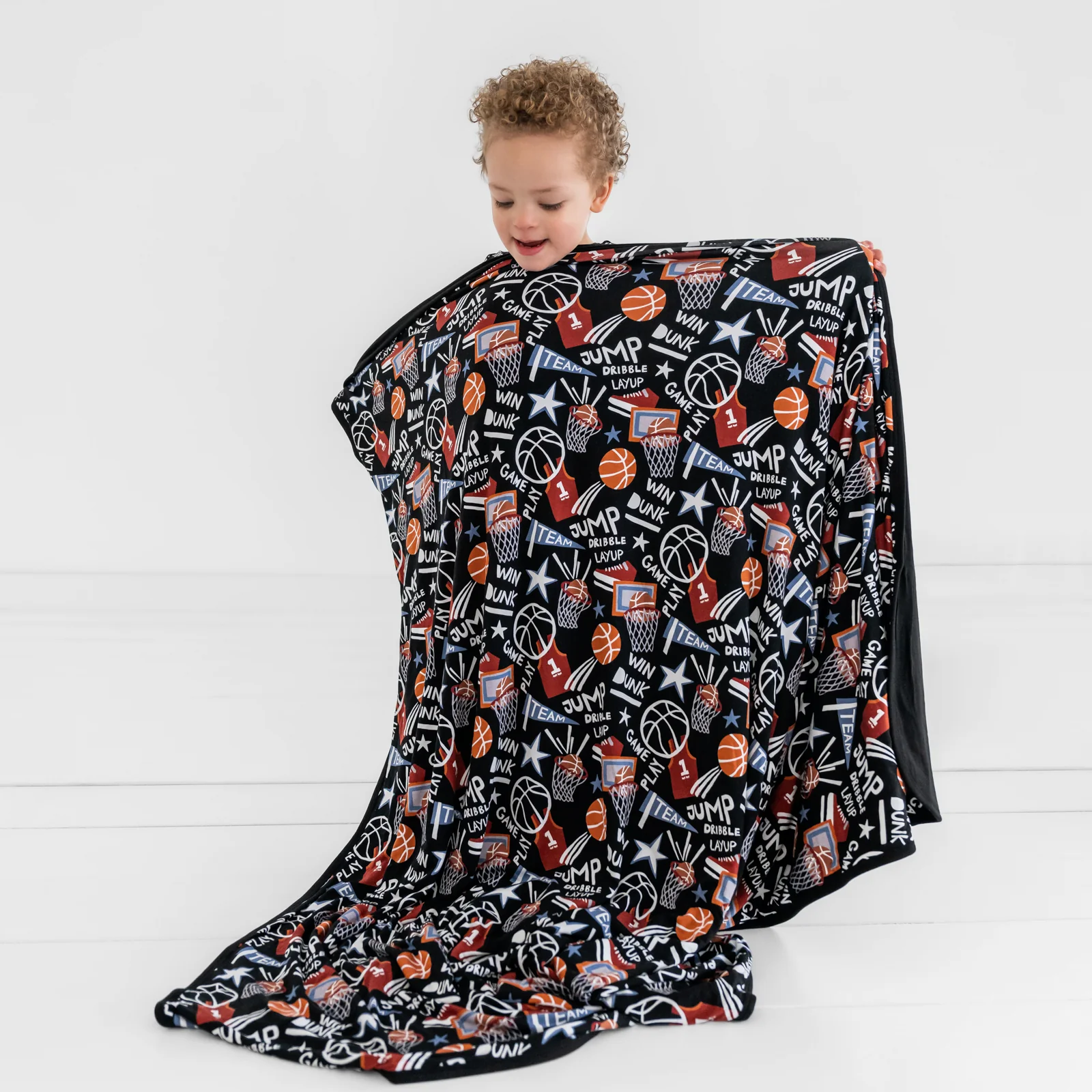 Black Slam Dunk Large Cloud Blanket® - Image 4