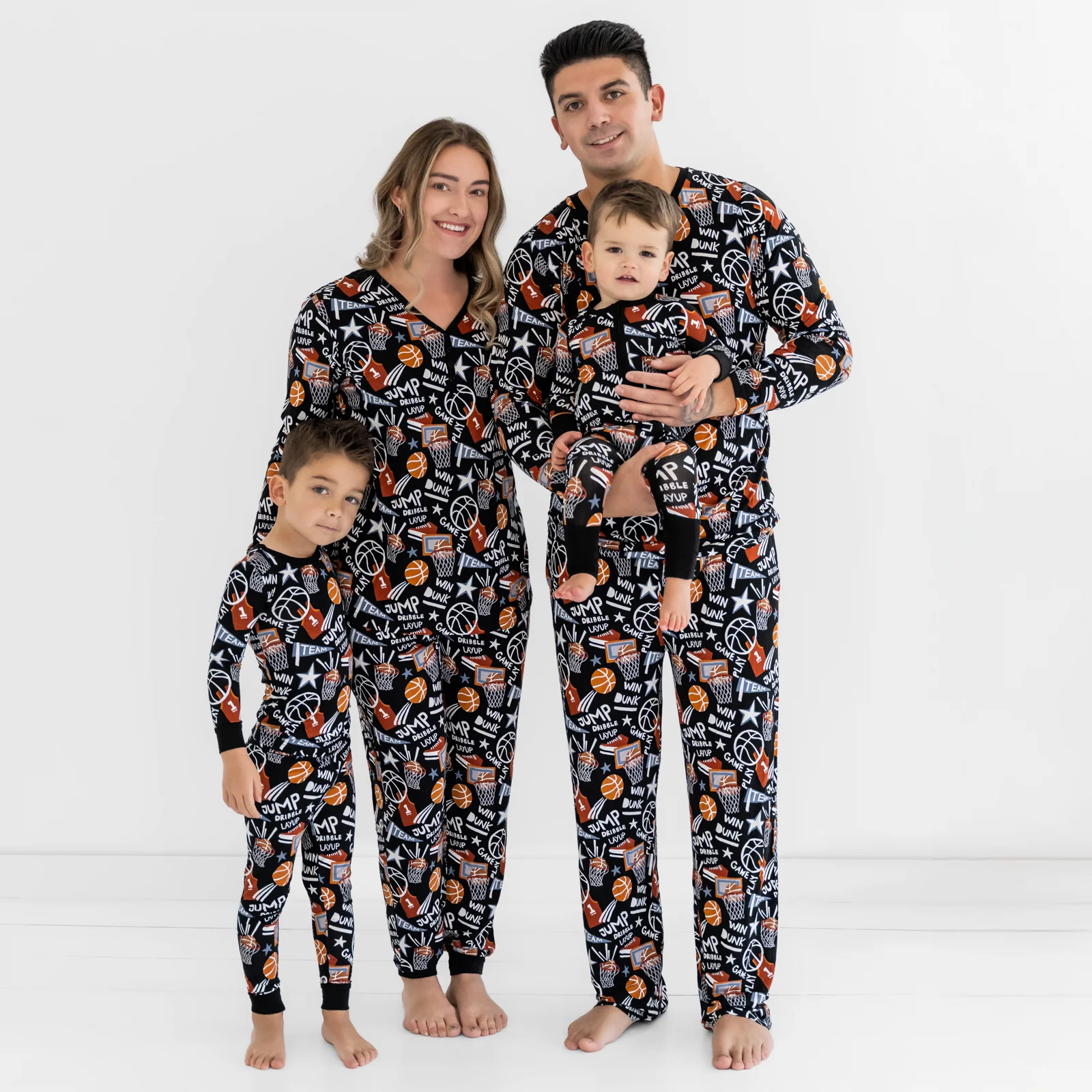Black Slam Dunk Men's Pajama Pants - Image 4