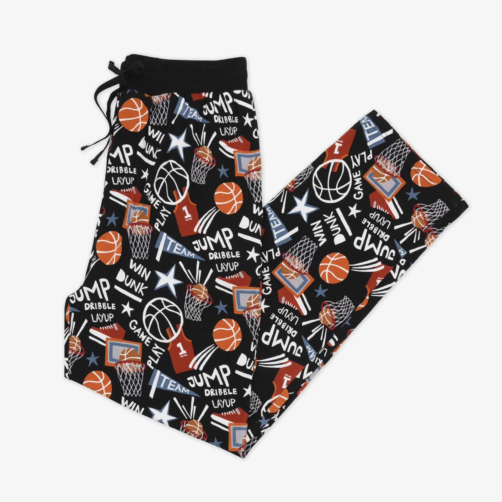 Black Slam Dunk Men's Pajama Pants - Image 5