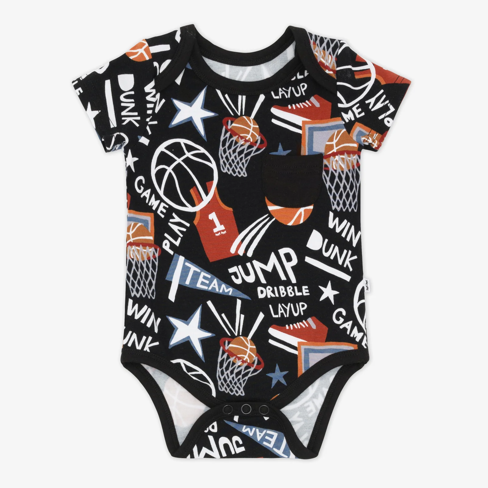Black Slam Dunk Pocket Bodysuit - Image 2