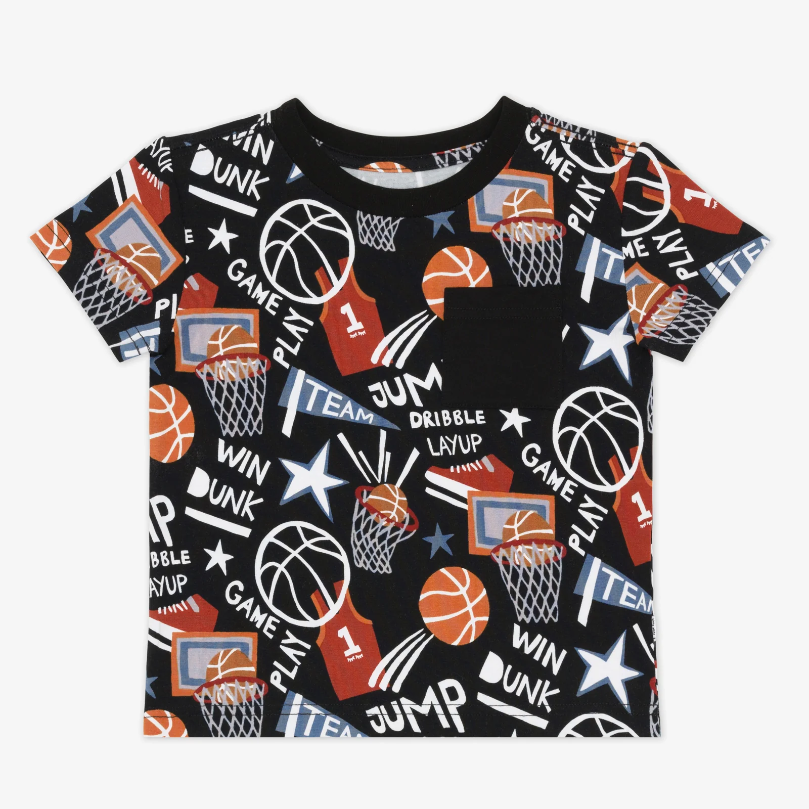 Black Slam Dunk Relaxed Pocket Tee - Image 3