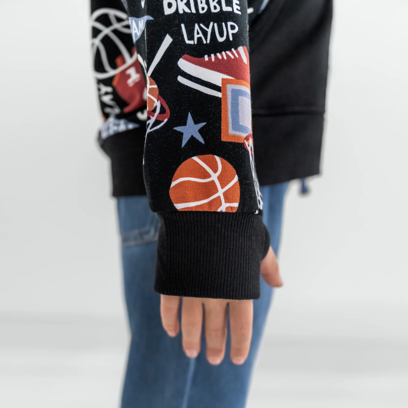 Black Slam Dunk Zip Hoodie - Image 3