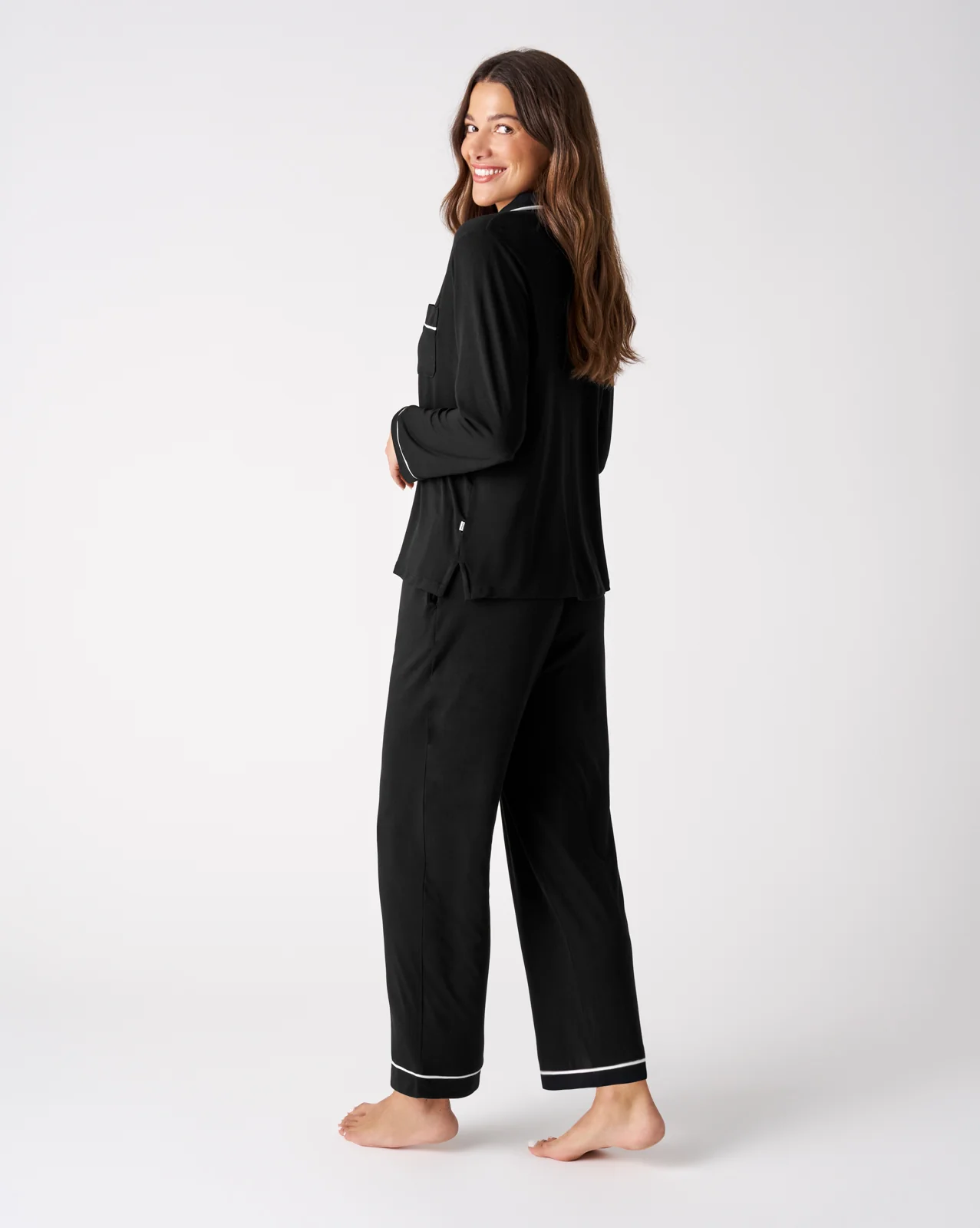 Black Women's Long Sleeve Pajama Set - Image 4