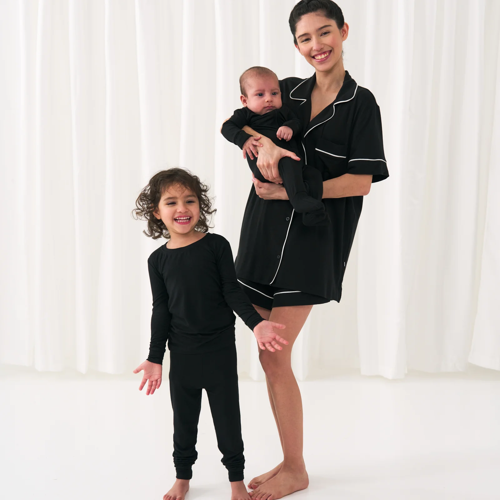 Black Women's Short Sleeve & Shorts Pajama Set - Image 3