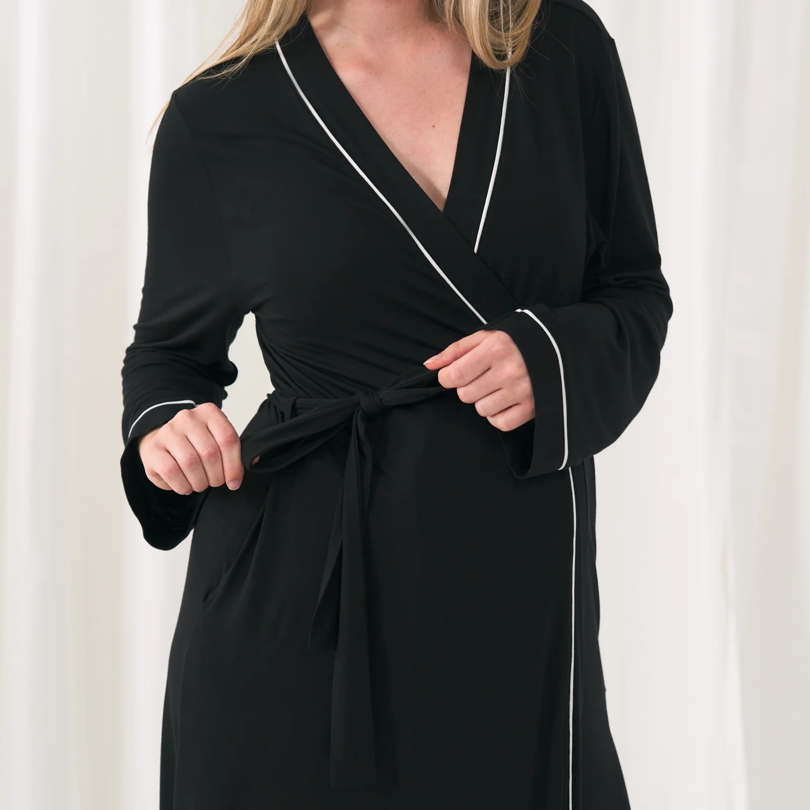 Black Women's Robe - Image 5