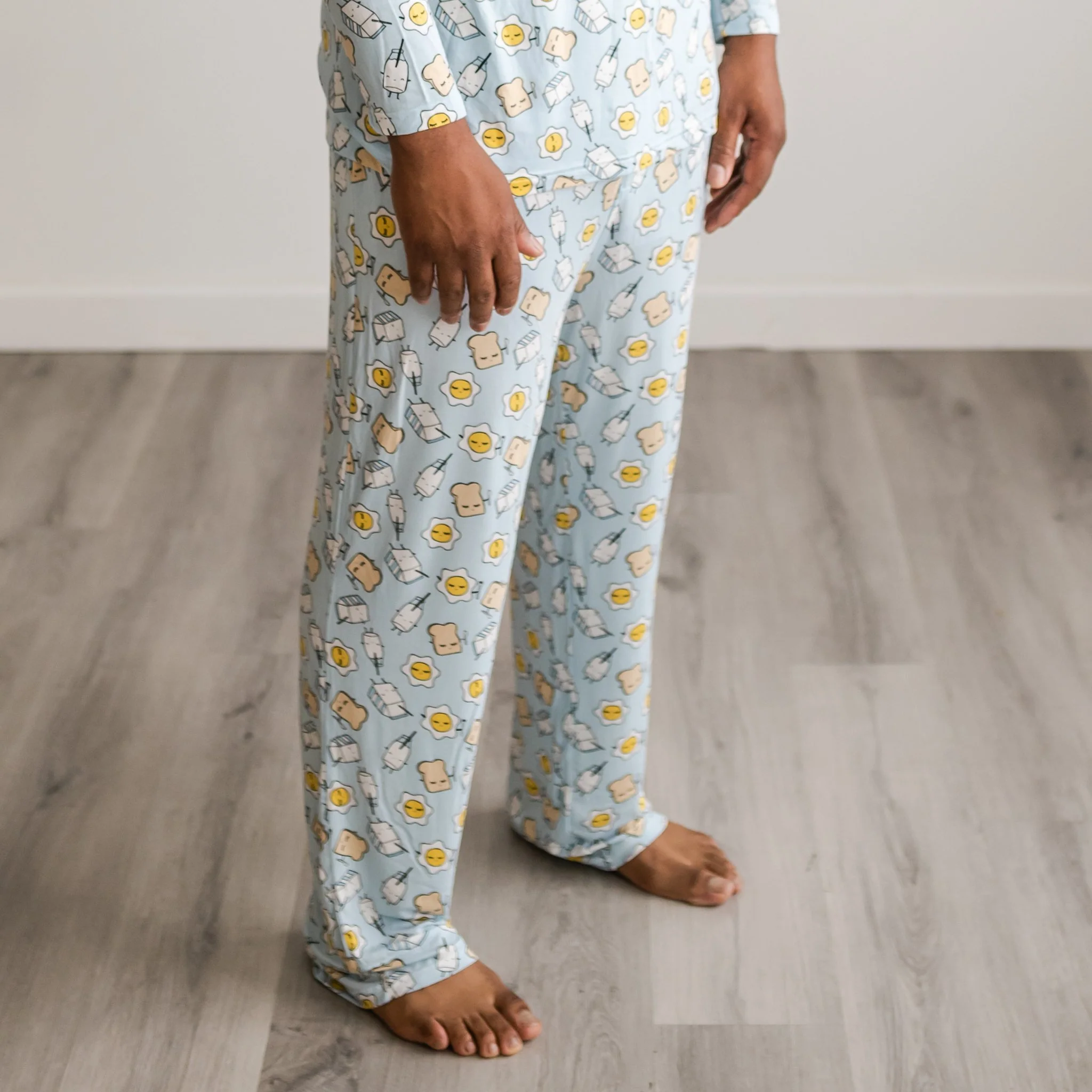 Blue Breakfast Buddies Men's Pajama Pants - Image 5