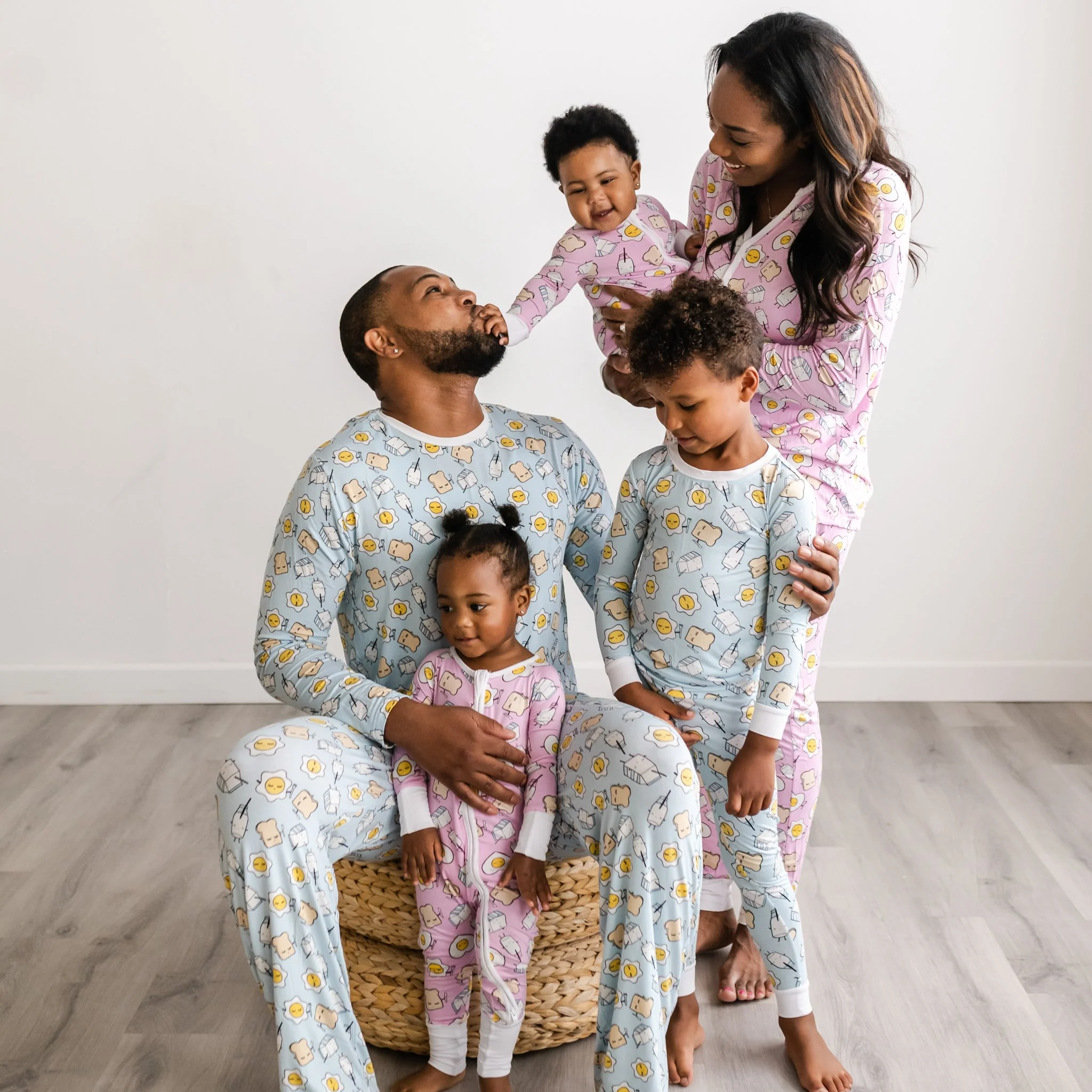 Blue Breakfast Buddies Men's Pajama Top - Image 3