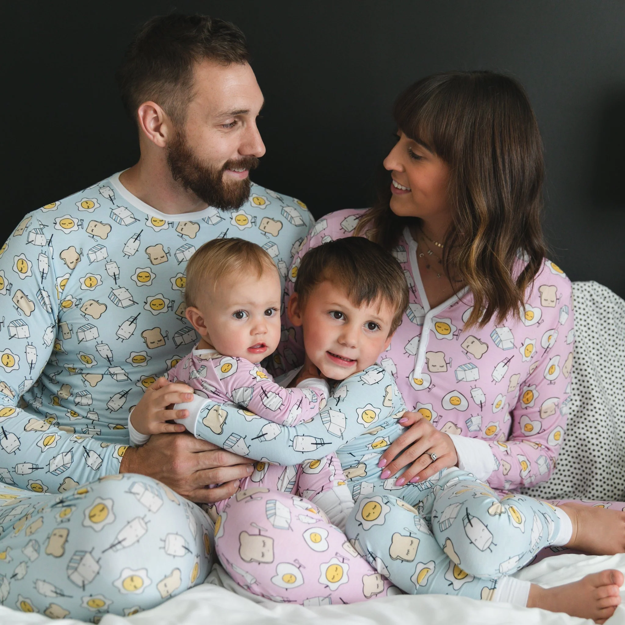 Blue Breakfast Buddies Men's Pajama Top - Image 4