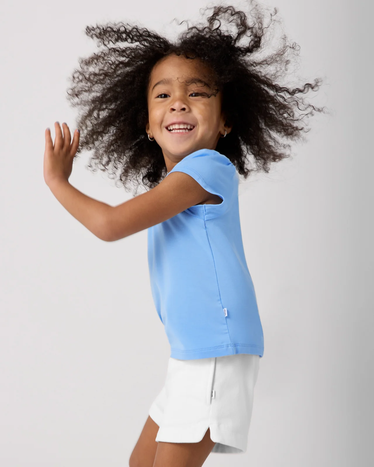 Blue Breeze Puff Sleeve Tee - Image 2
