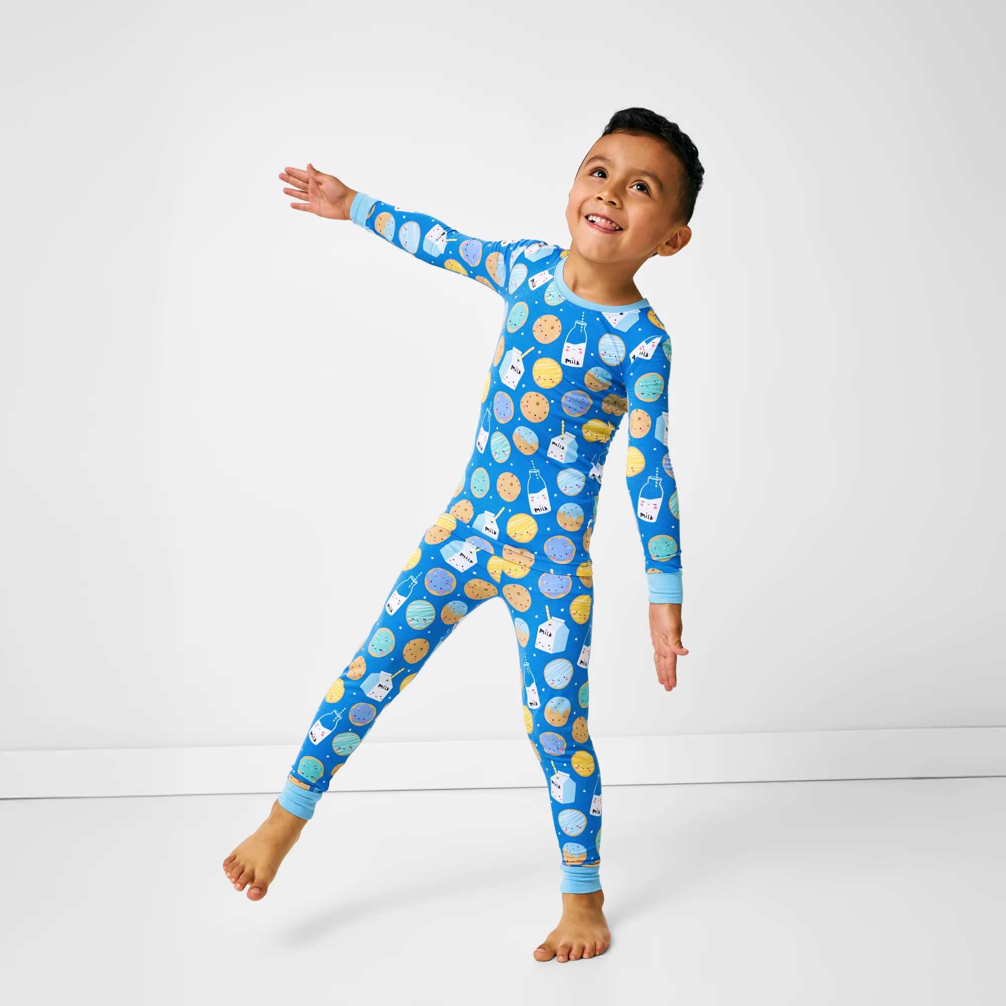 Blue Cookies & Milk Two-Piece Pajama Set - Image 4