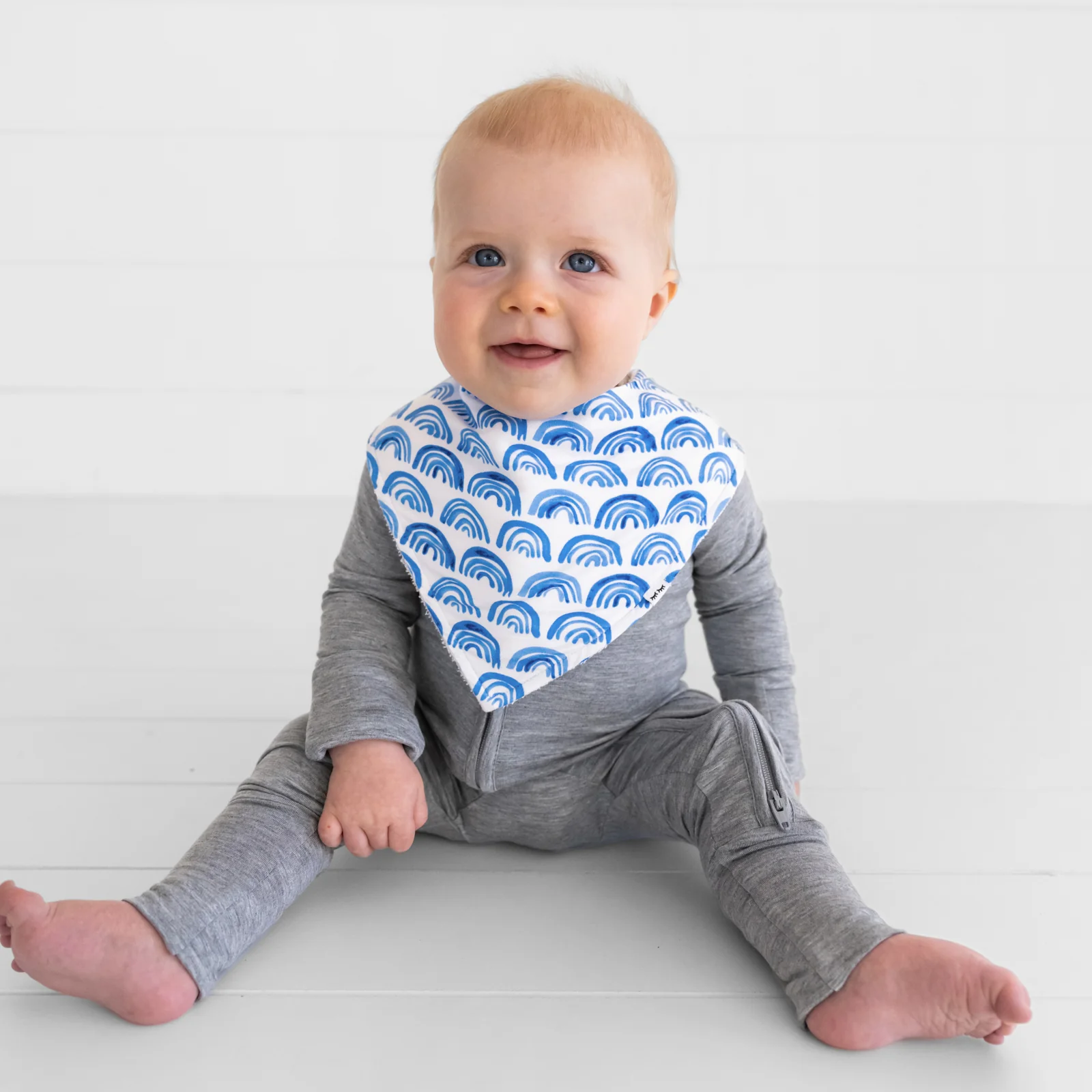 Blue Rainbows Bandana Bib - Image 2
