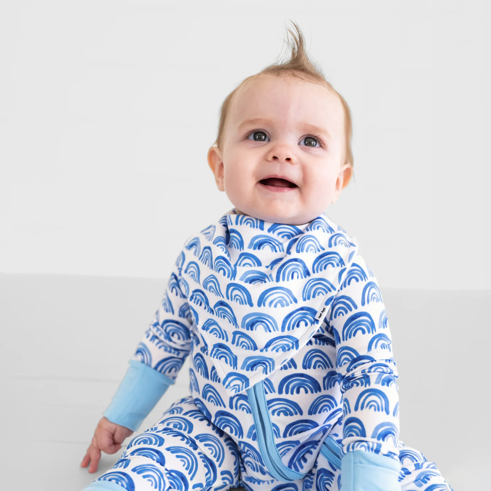 Blue Rainbows Bandana Bib - Image 3