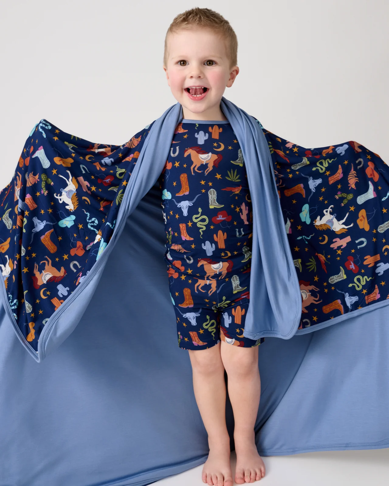 Blue Rancher Roundup Large Cloud Blanket® - Image 2
