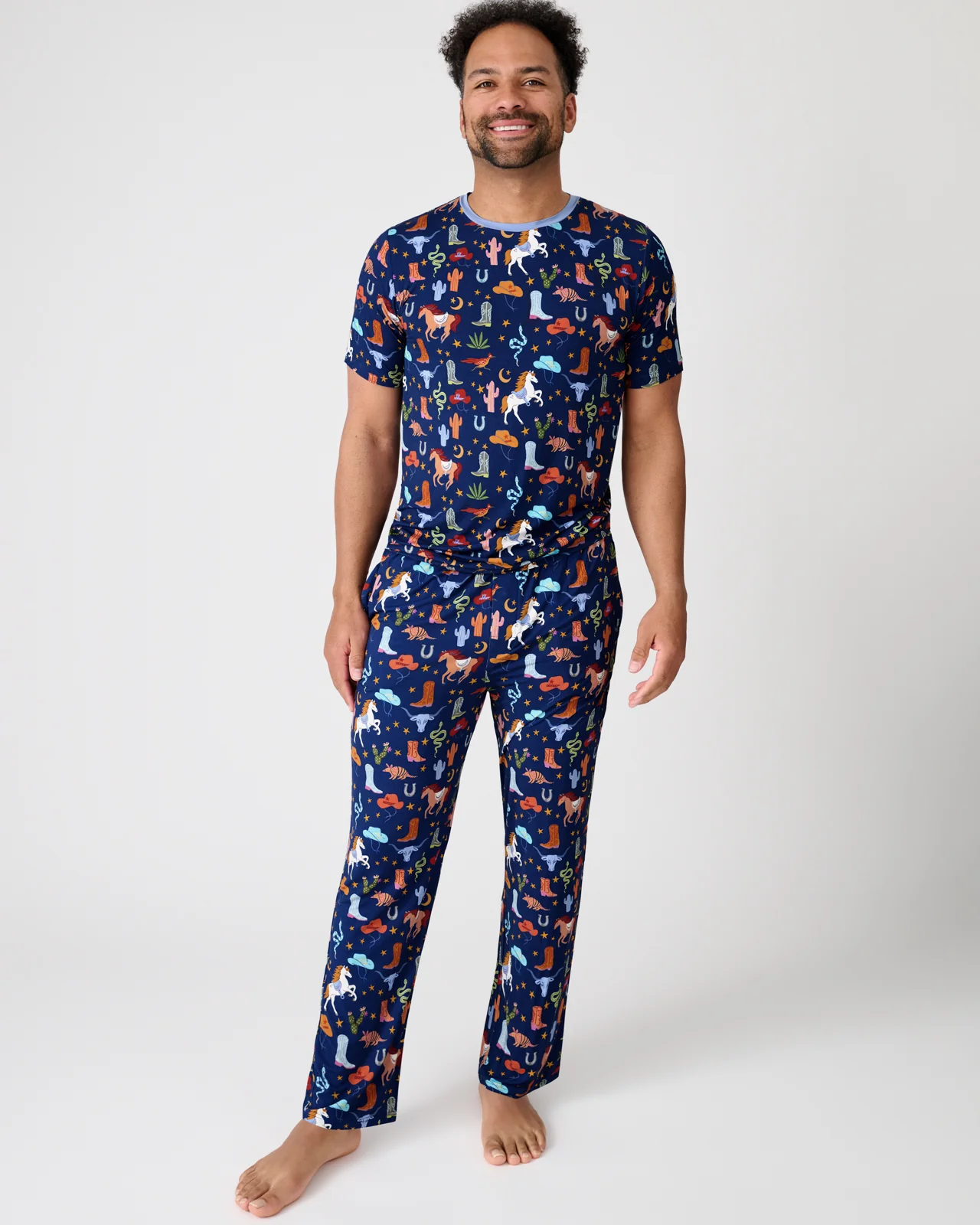 Blue Rancher Roundup Men's Pajama Pants - Image 3
