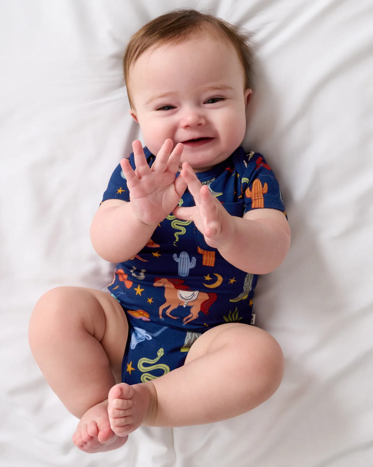 Blue Rancher Roundup Pocket Bodysuit - Image 3