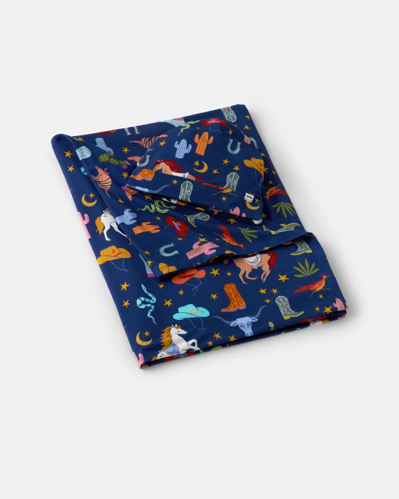 Blue Rancher Roundup Swaddle & Beanie Set - Image 3