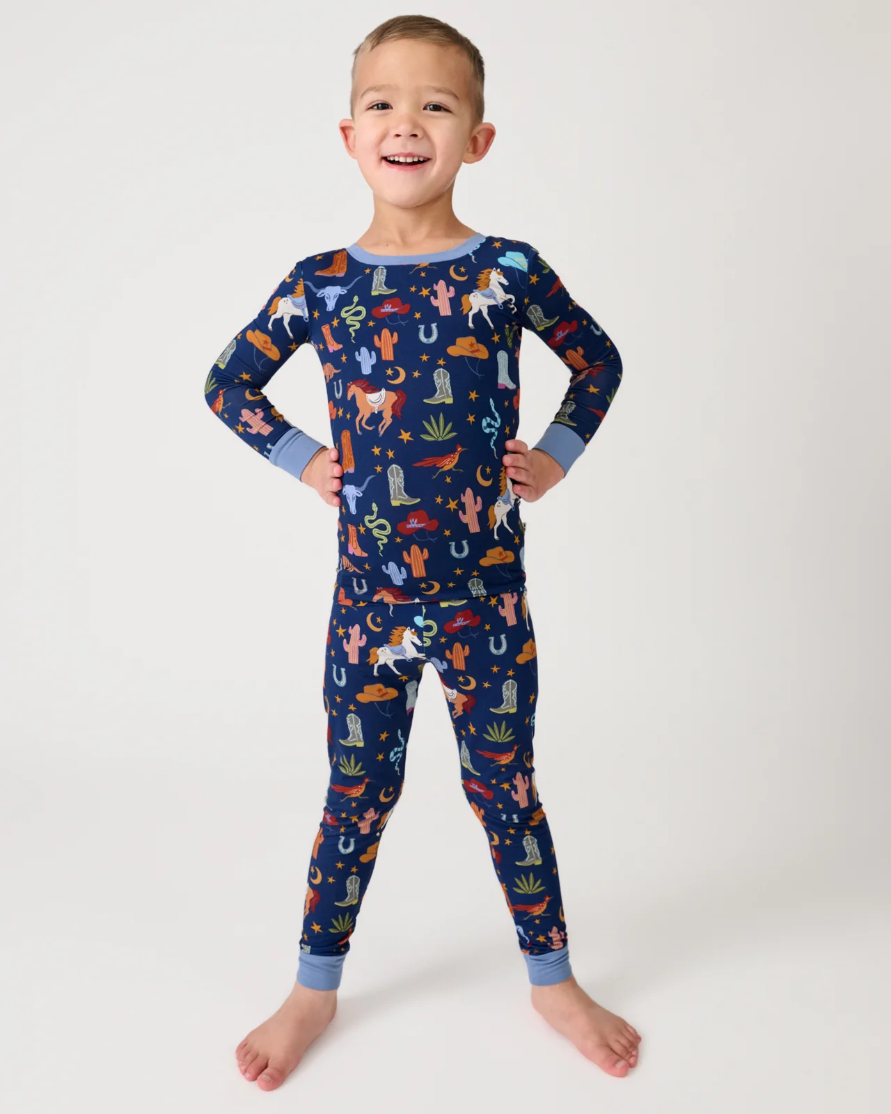 Blue Rancher Roundup Two-Piece Pajama Set - Image 2