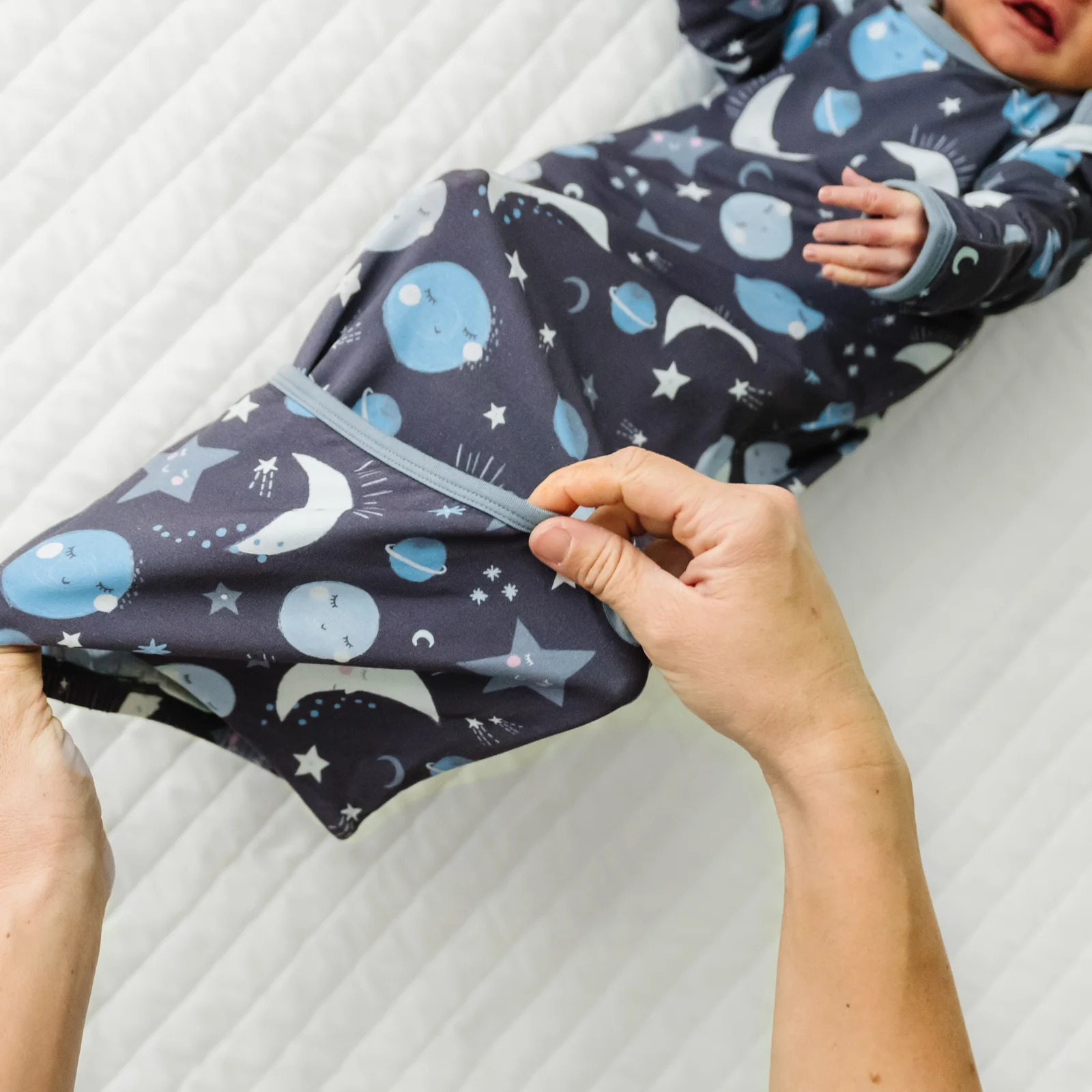 Blue To the Moon & Back Infant Gown - Image 5