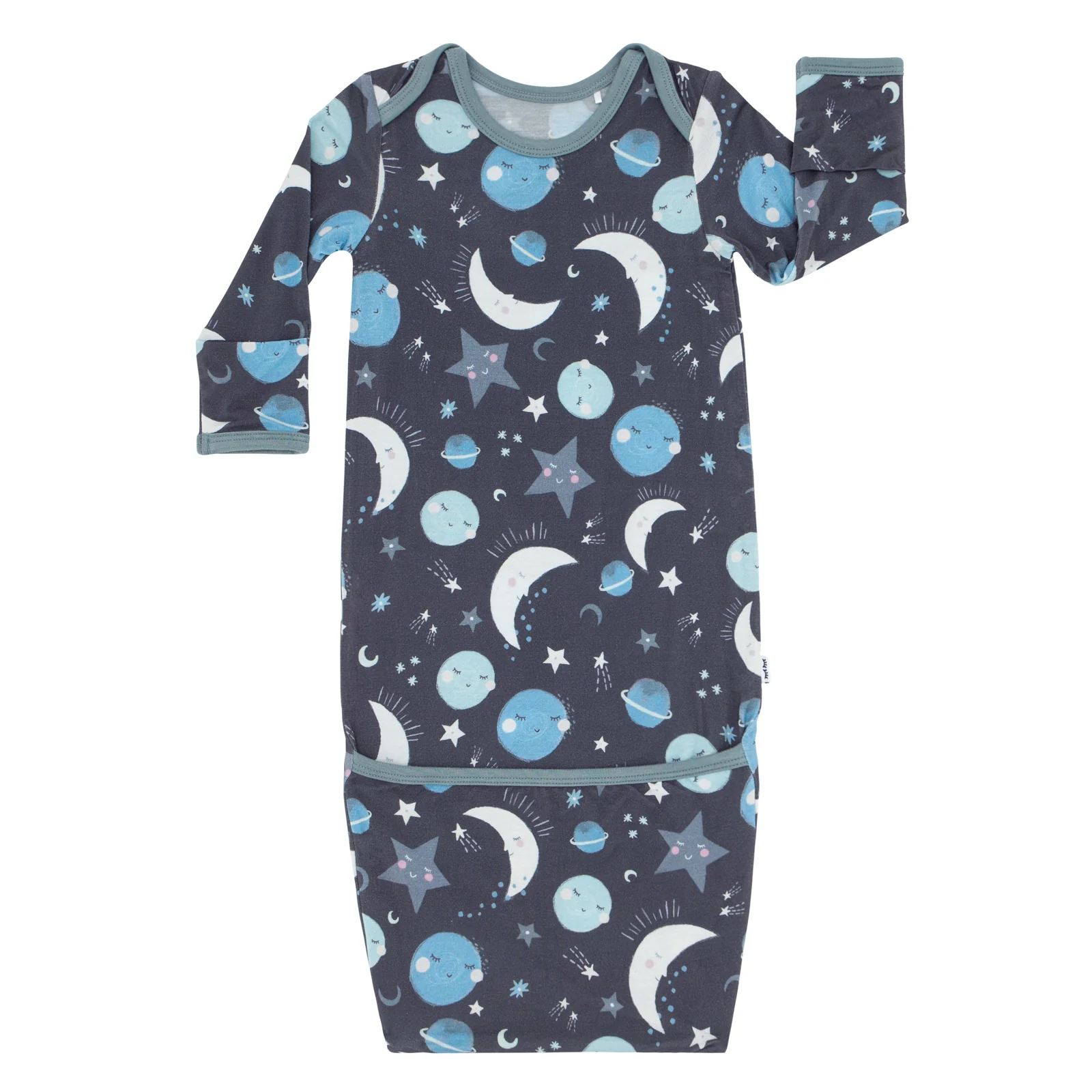 Blue To the Moon & Back Infant Gown - Image 6