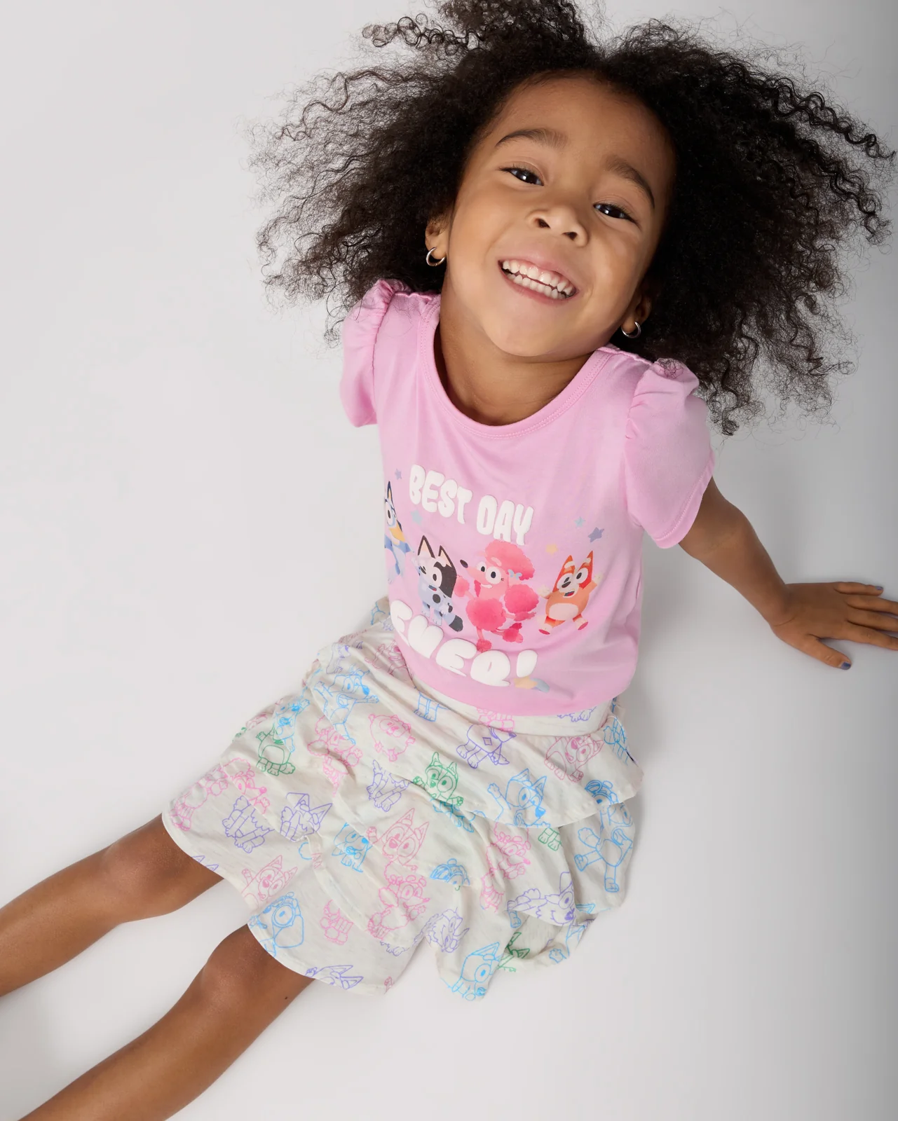 Bluey Playtime Crew Ruffle Skort - Image 3