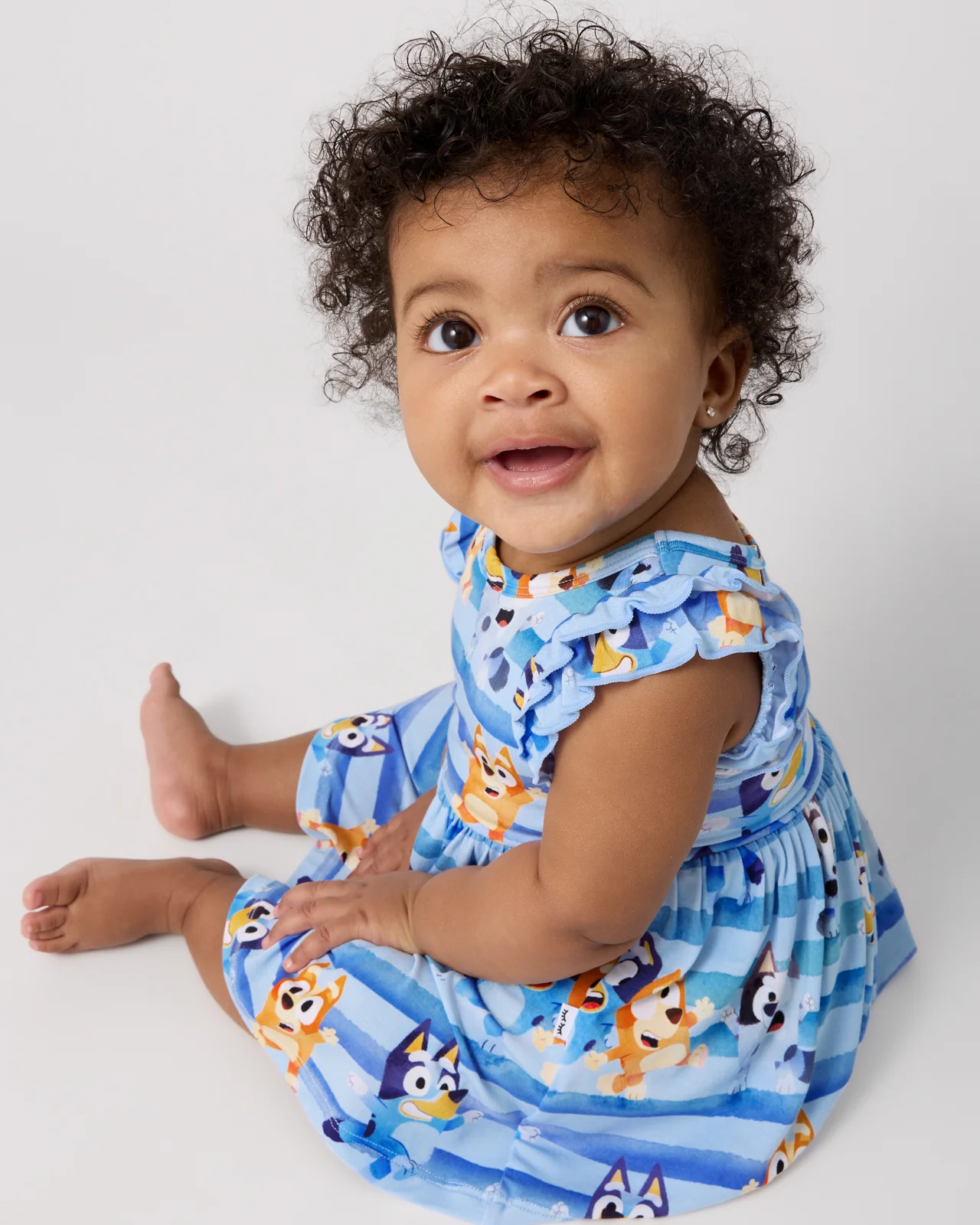 Bluey Dance All Day Flutter Skater Dress with Bodysuit - Image 4