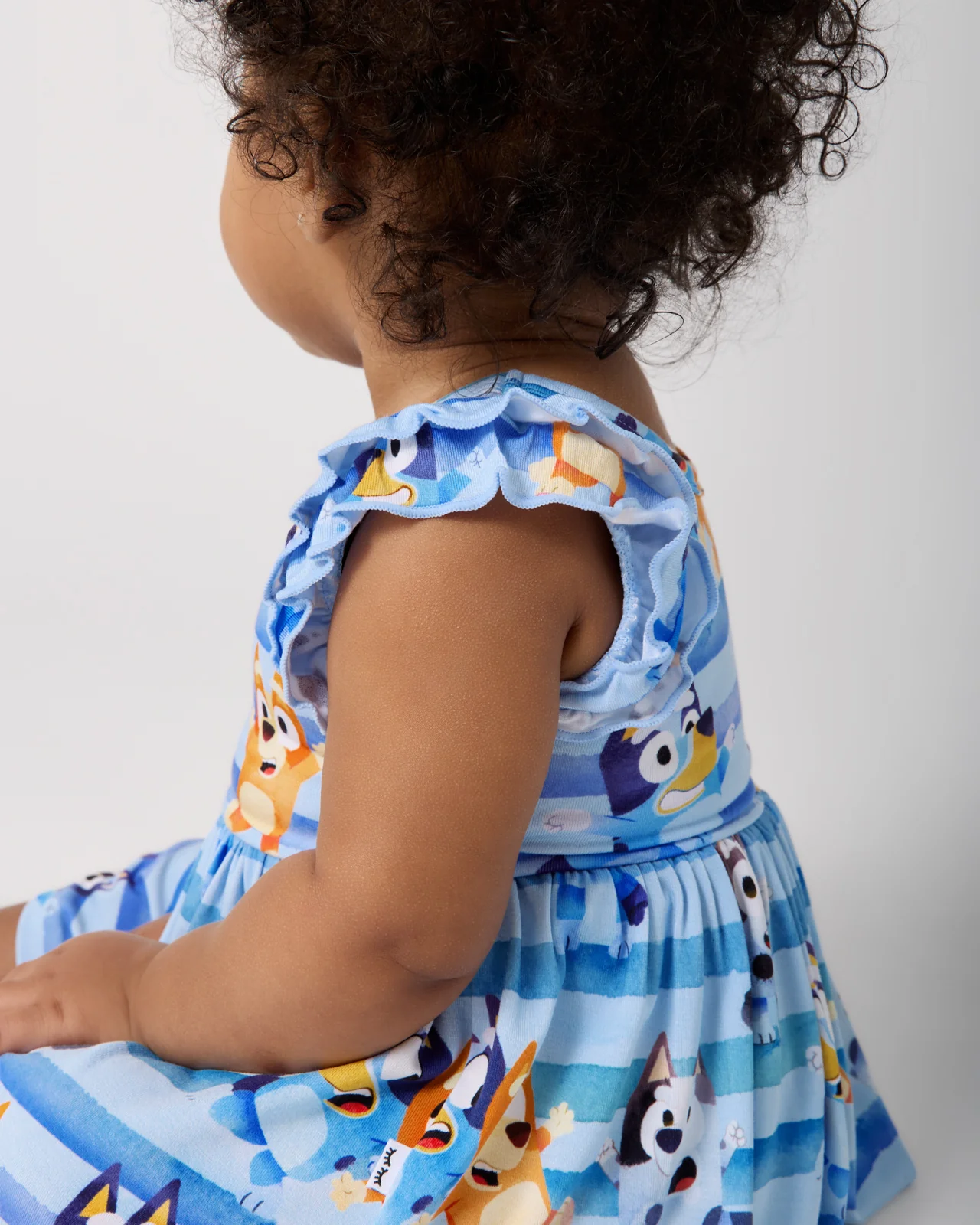 Bluey Dance All Day Flutter Skater Dress with Bodysuit - Image 5
