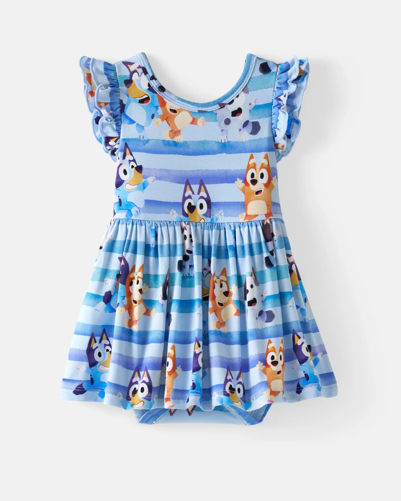 Bluey Dance All Day Flutter Skater Dress with Bodysuit - Image 6