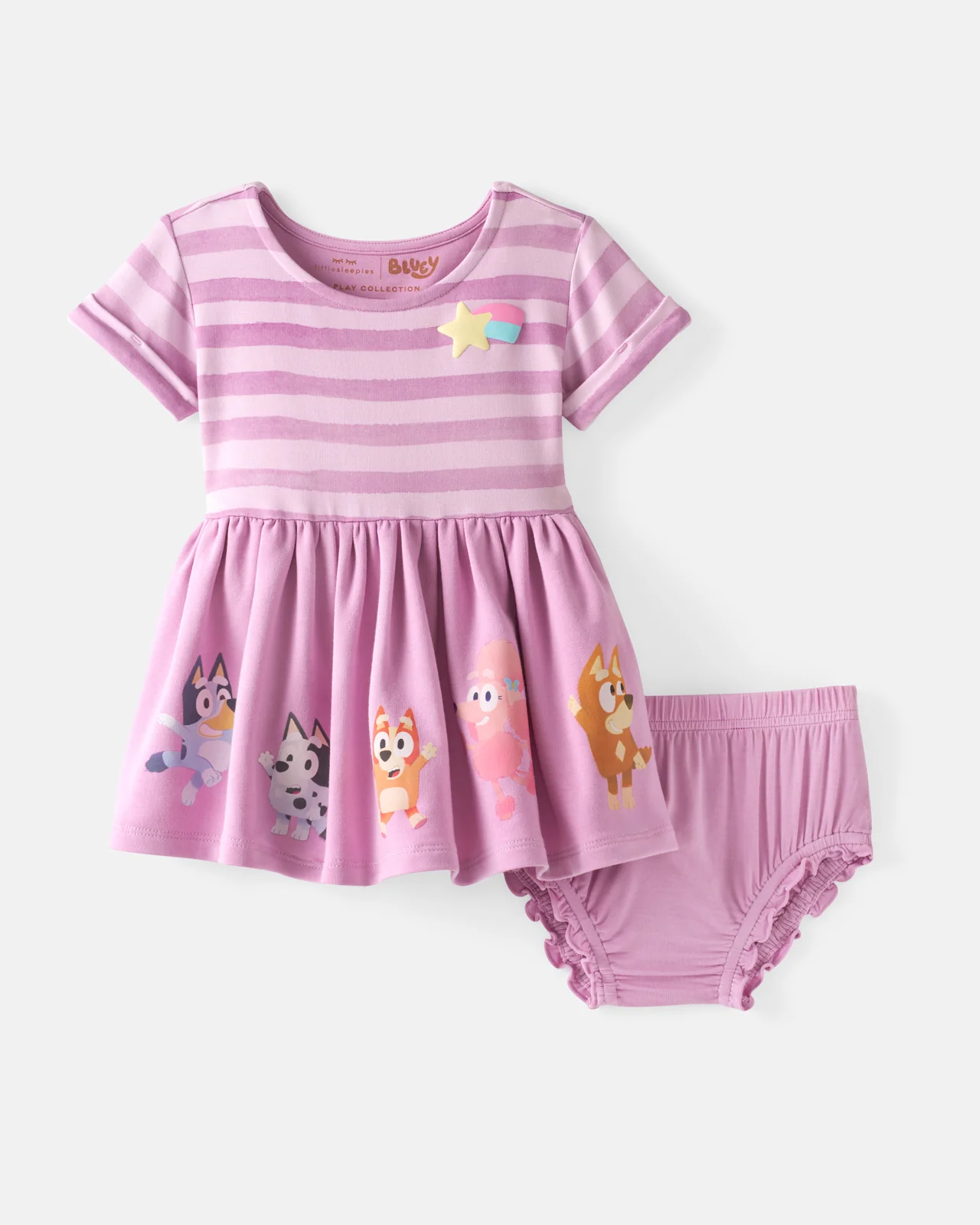 Bluey Friends Forever Short Sleeve Dress with Bloomer - Image 6