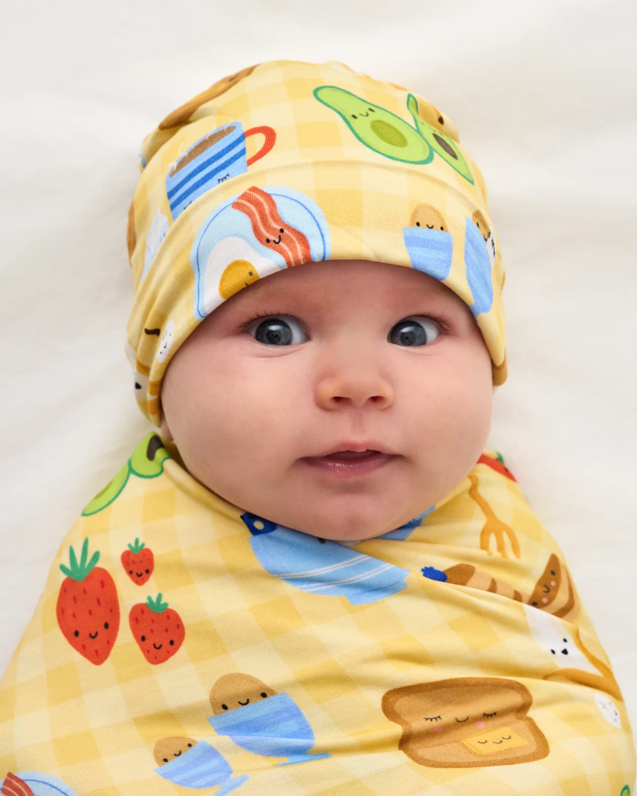 Breakfast Bunch Swaddle & Beanie Set - Image 2