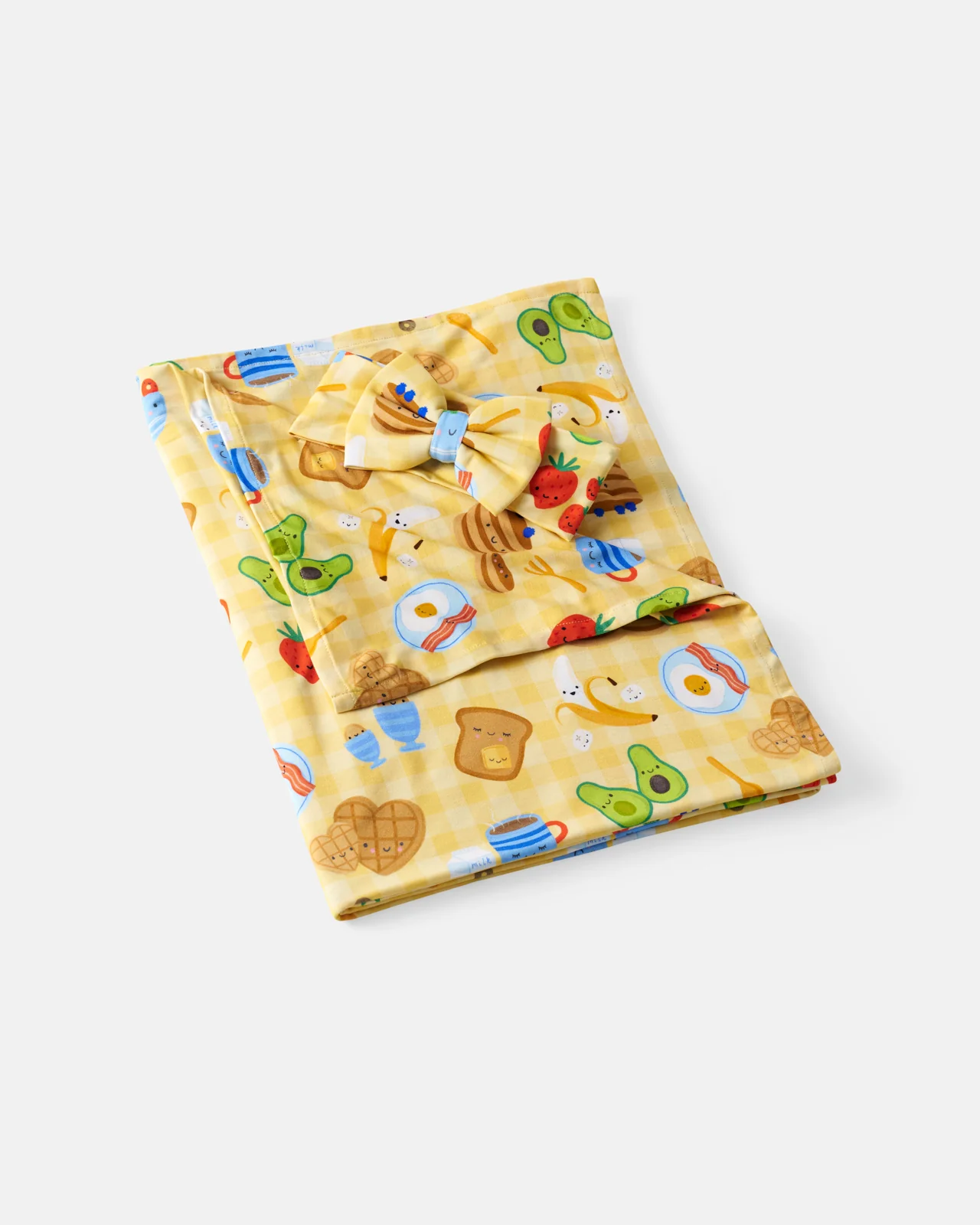 Breakfast Bunch Swaddle & Luxe Bow Headband Set - Image 3