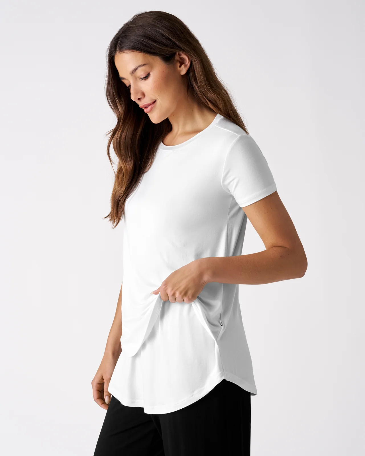 Bright White Women's Nursing Top - Image 2