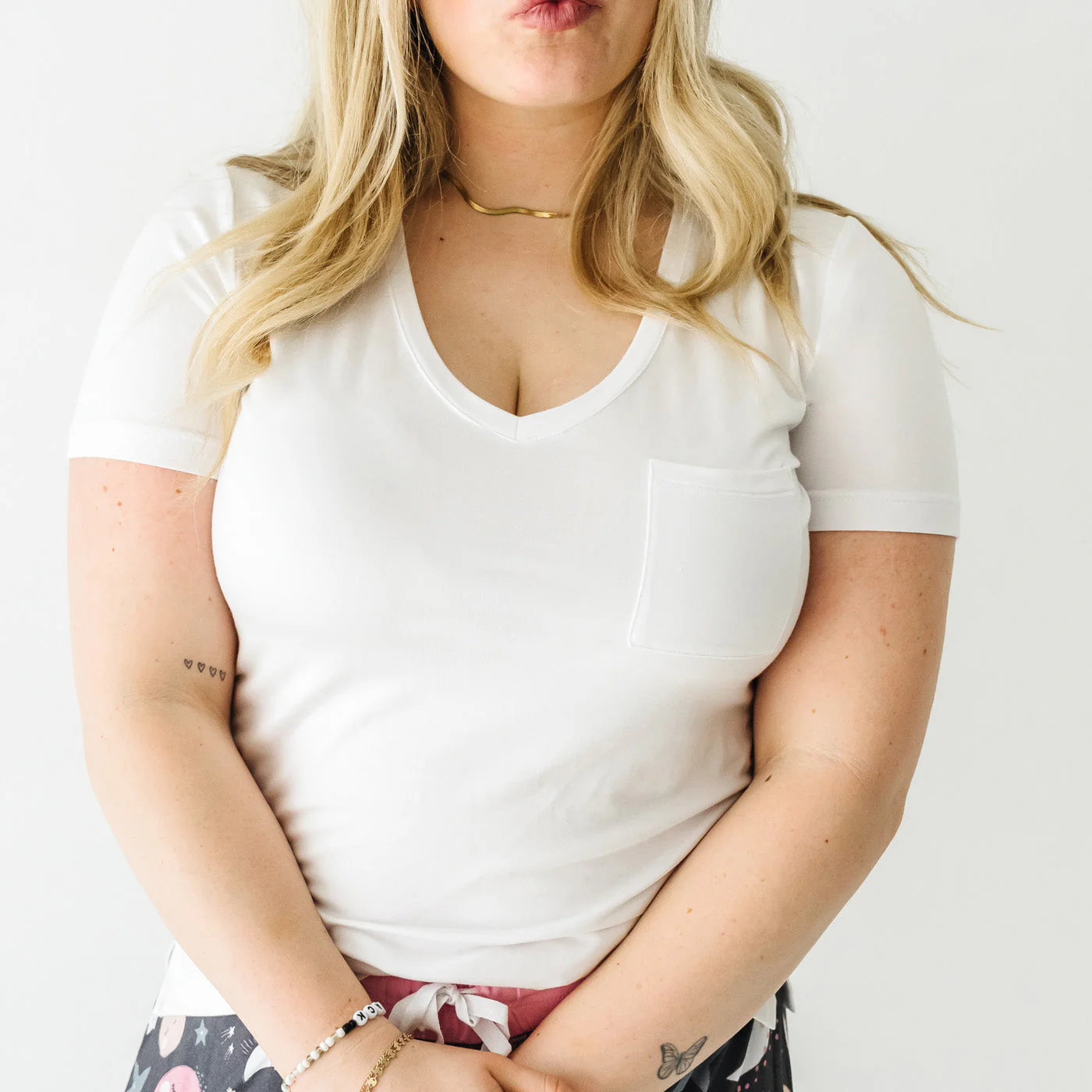 Bright White Women's Perfect Pocket Tee - Image 4