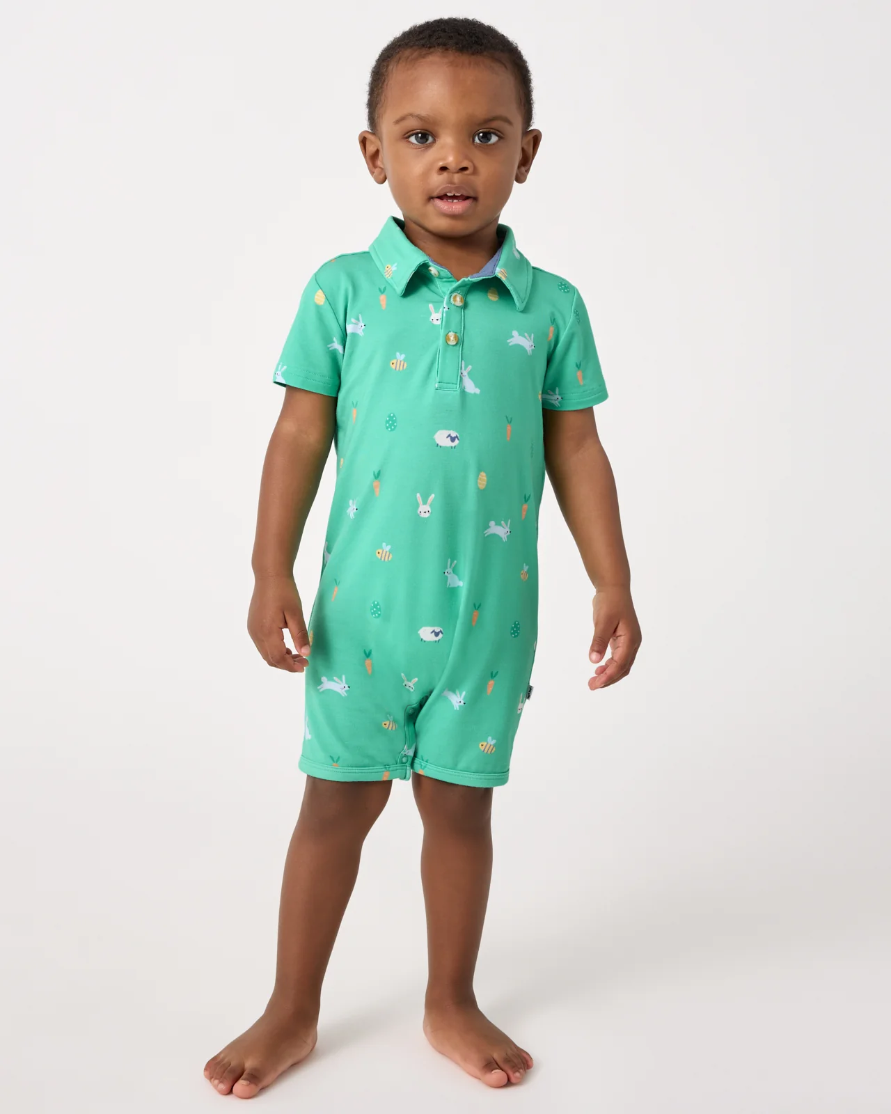 Bunny Burrow Polo Shorty Romper - Image 3