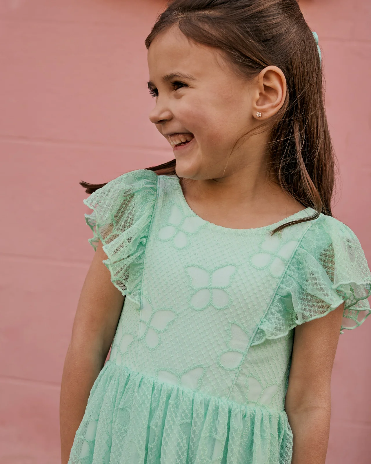 Butterfly Brook Smocked Flutter Dress - Image 3