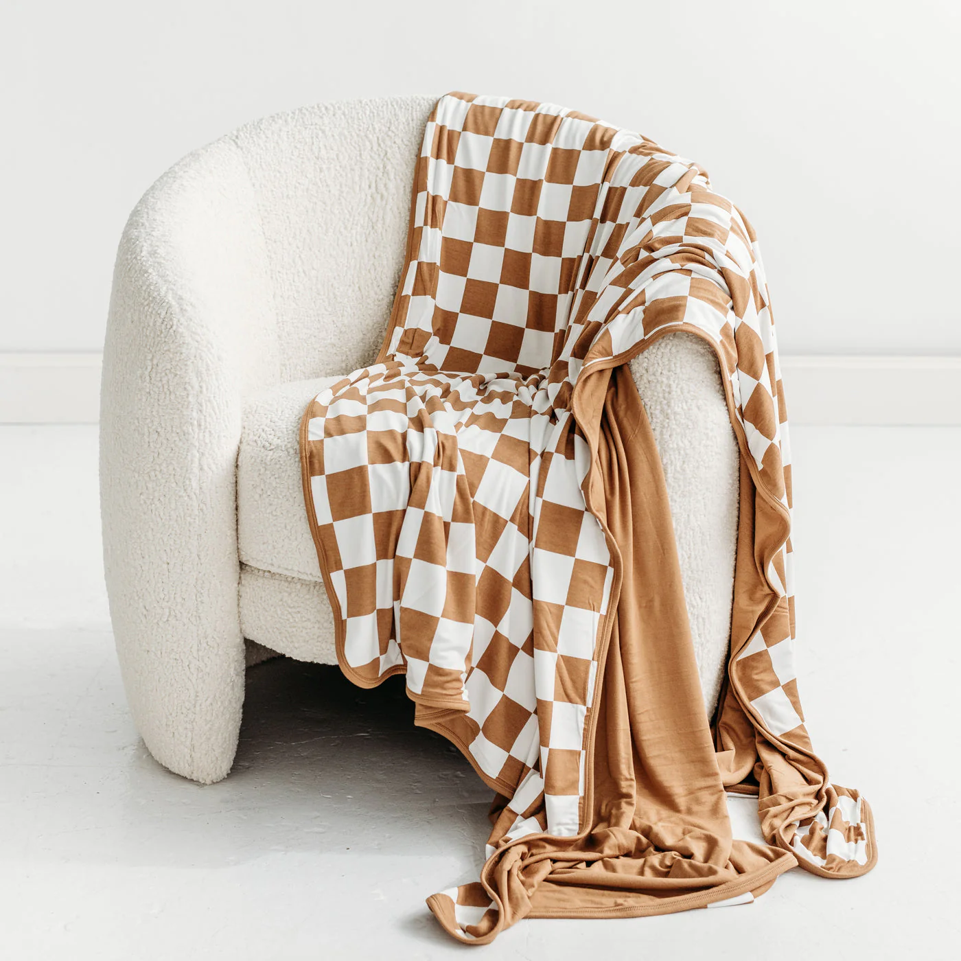 Caramel Checks Oversized Cloud Blanket® - Image 2