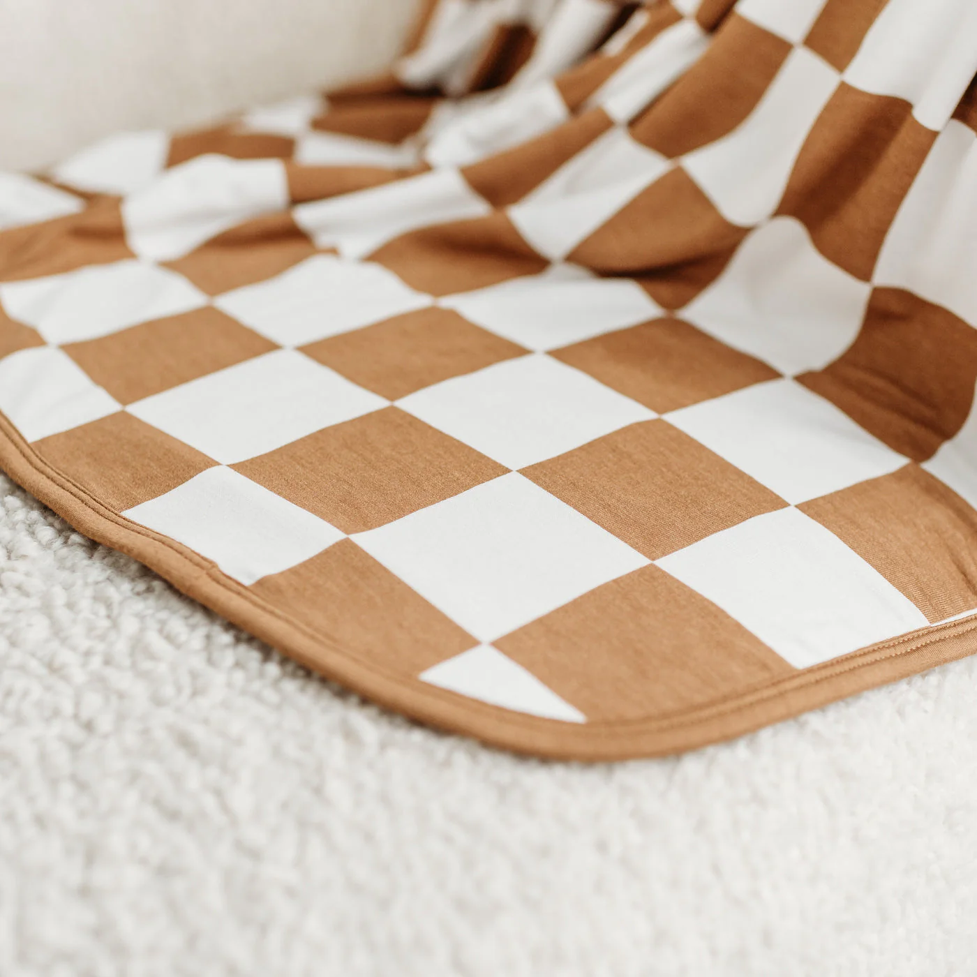 Caramel Checks Oversized Cloud Blanket® - Image 5