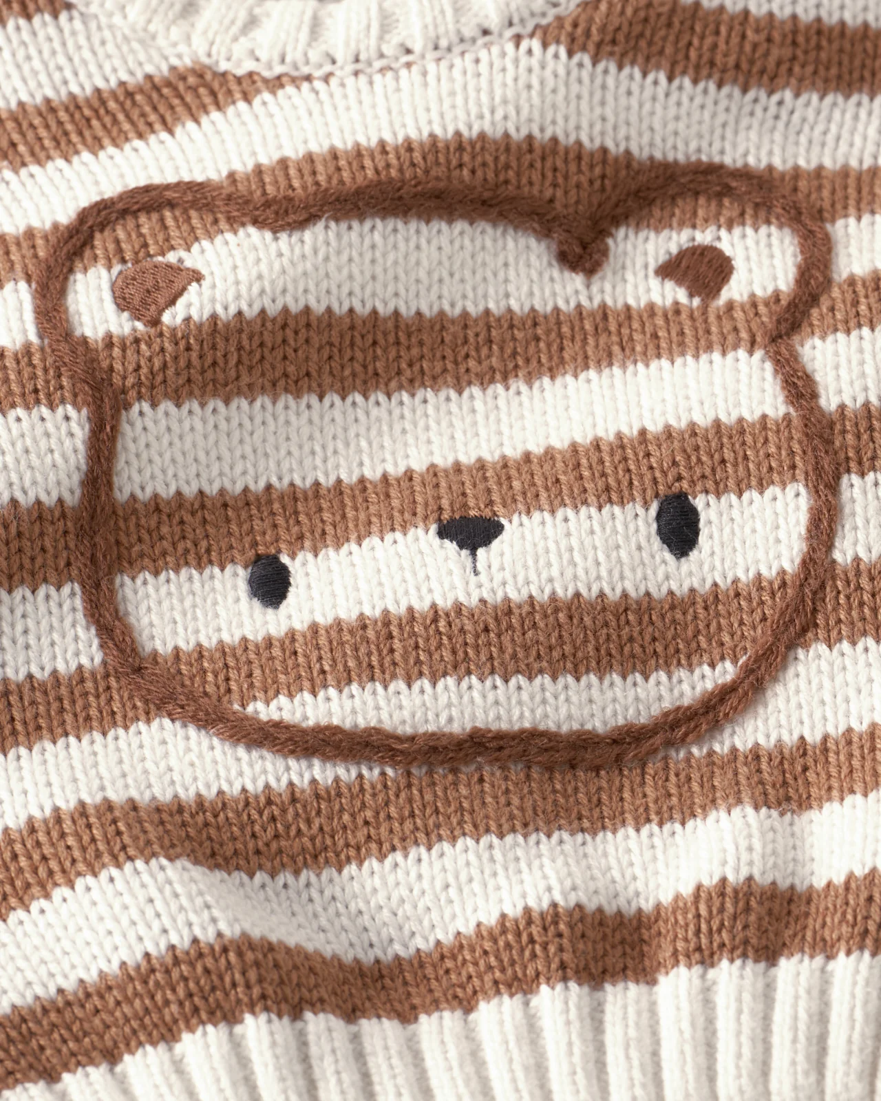 Chestnut Brown Stripe Bear Sweater - Image 6