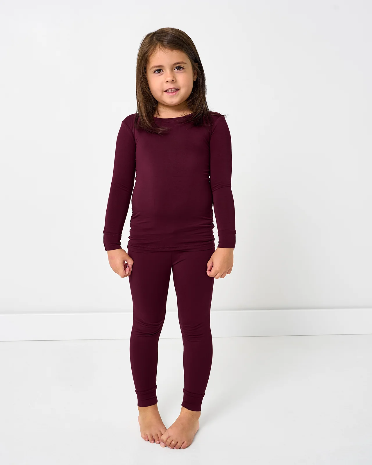 Classic Burgundy Two-Piece Pajama Set - Image 2