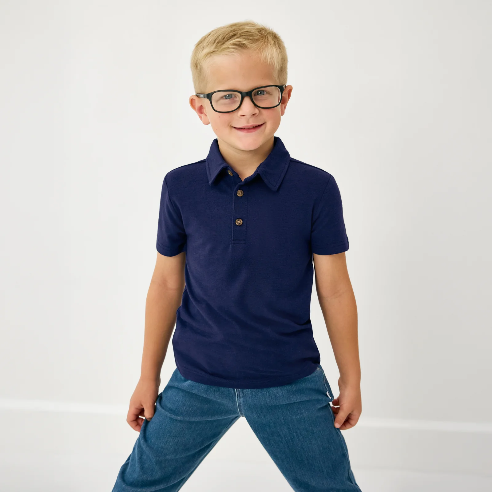 Classic Navy Polo Shirt - Image 4