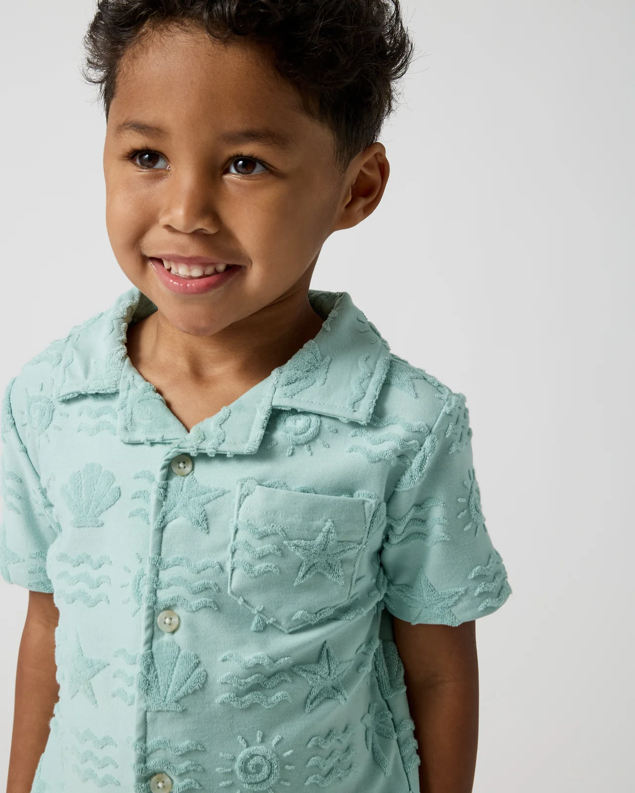 Coastal Rays Button Down Polo - Image 2