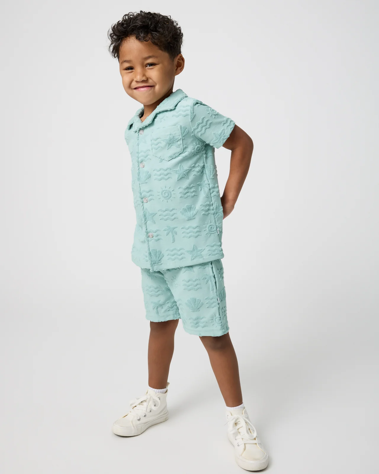 Coastal Rays Button Down Polo - Image 5