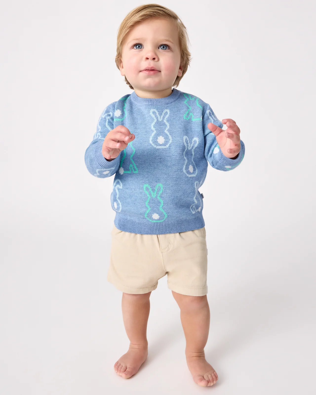 Cozy Cottontails Baby Sweater - Image 2