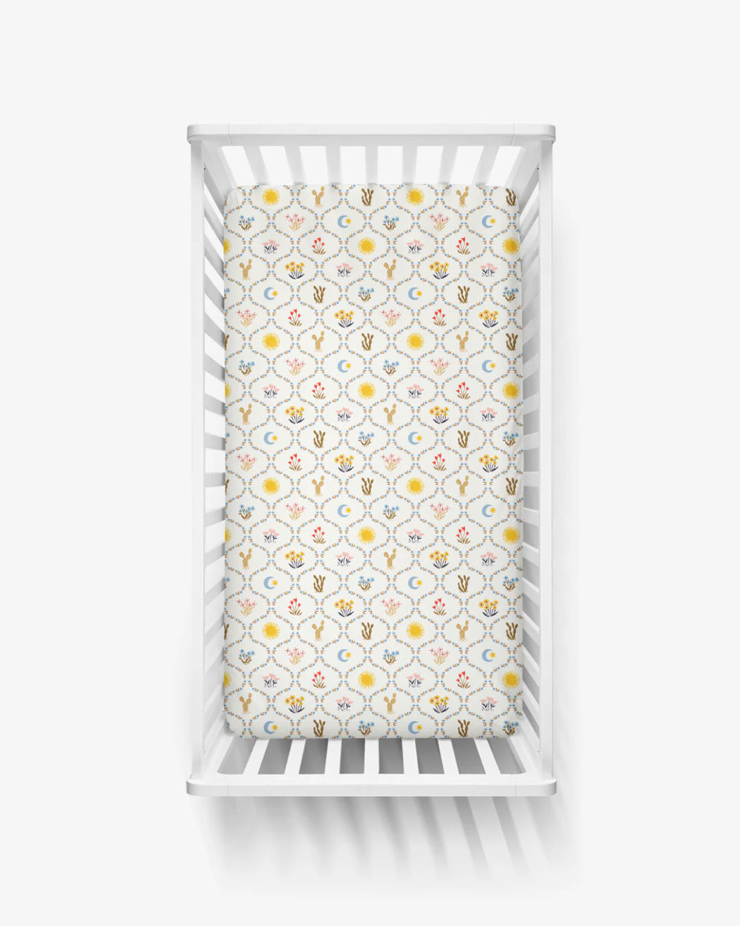 Desert Meadow Fitted Crib Sheet - Image 2