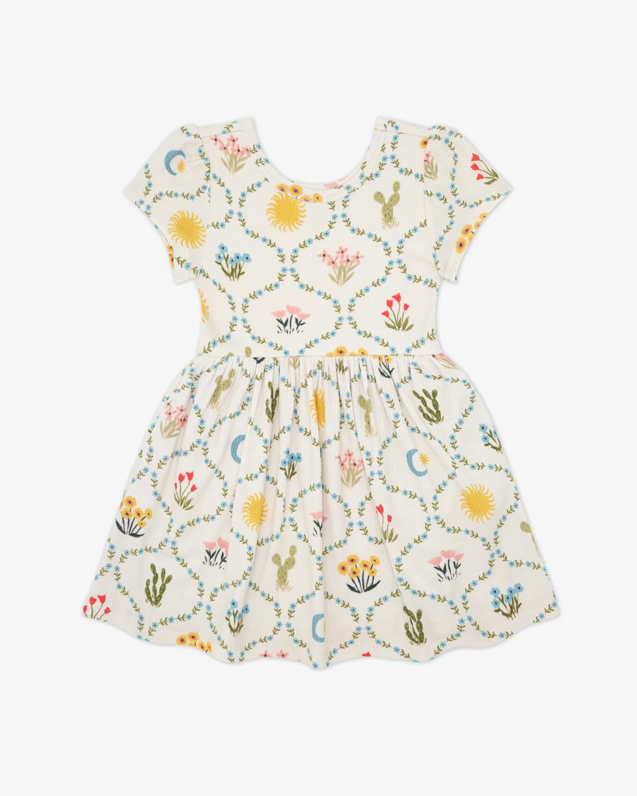 Desert Meadow Ribbed Skater Dress - Image 4