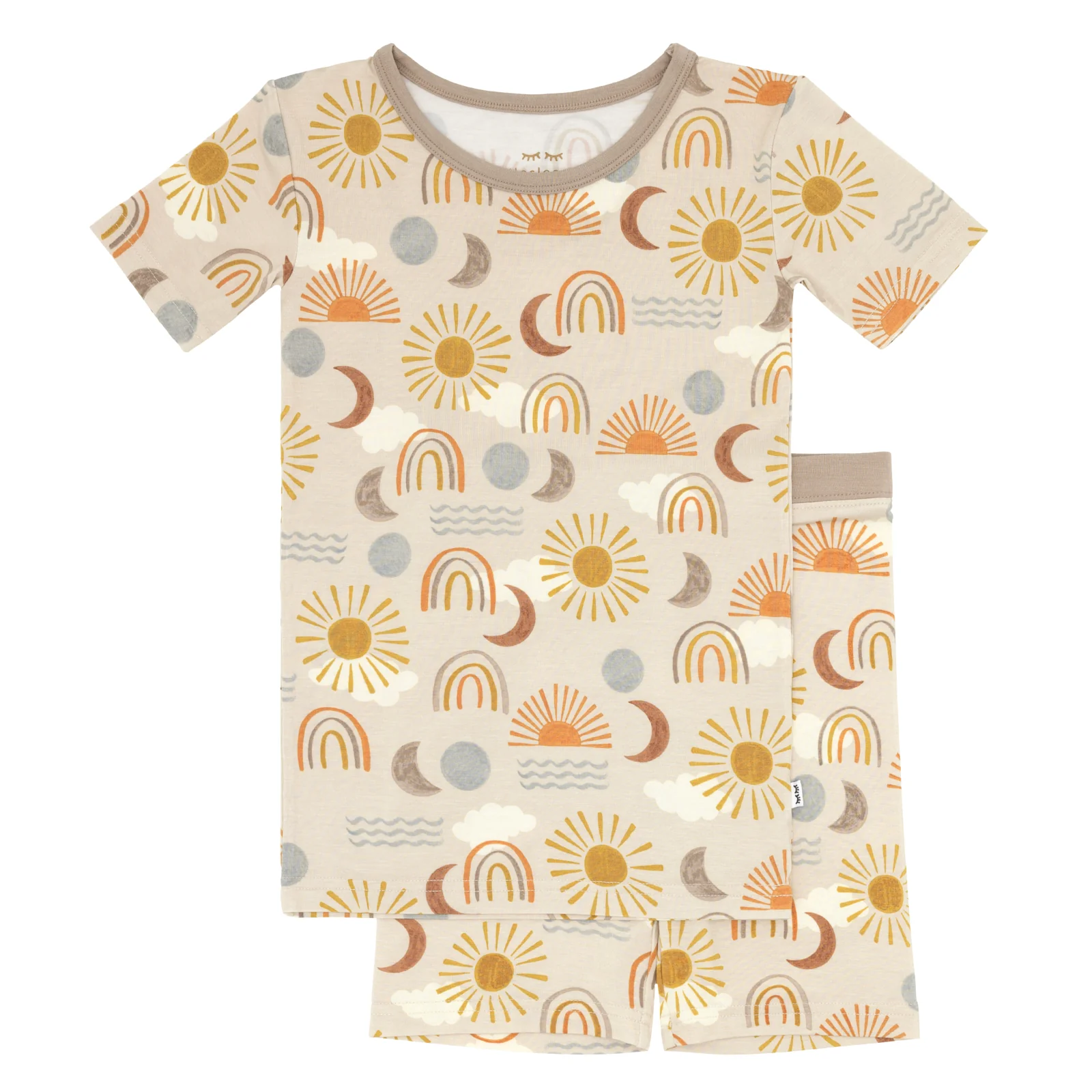 Desert Sunrise Two-Piece Short Sleeve & Shorts Pajama Set - Image 4