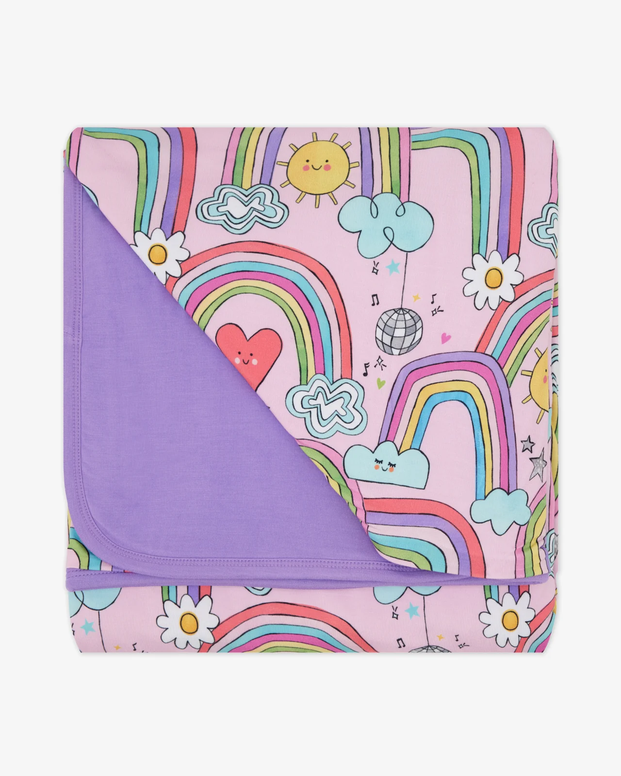 Disco Rainbows Large Cloud Blanket® - Image 6